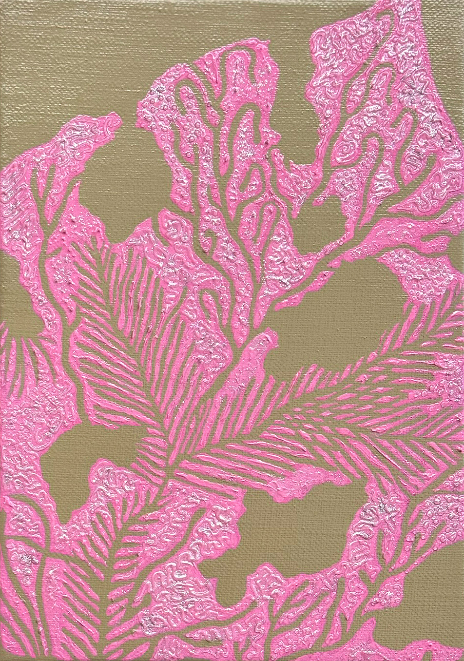 흔적1 TRACE 1  mixed media on canvas, 22.7x16cm, 2025