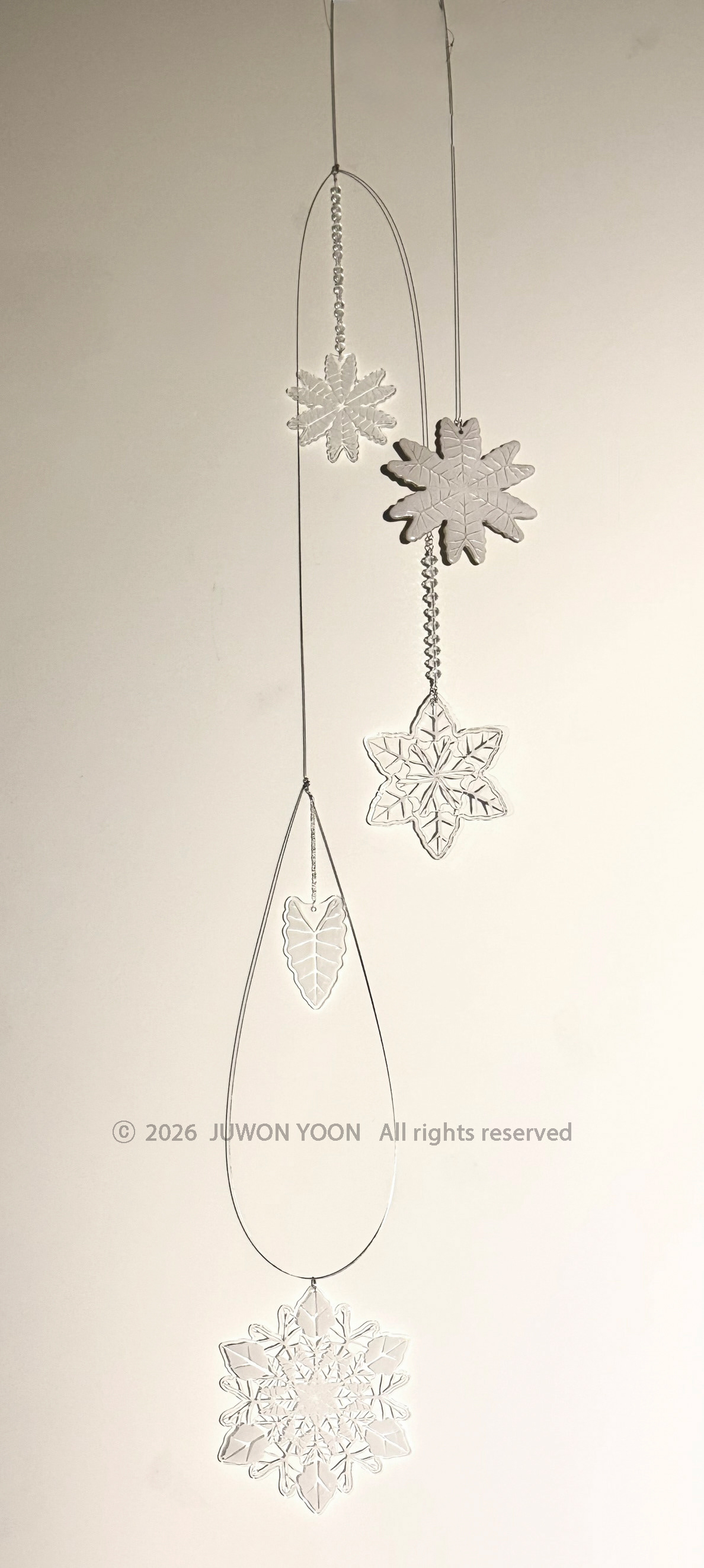 잎의 숨결 Breath of Leaves_mixed media, kinetic mobile installation 2026