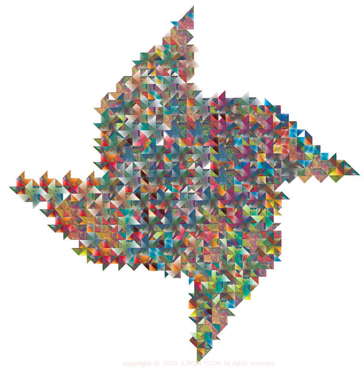 바람개비 VANE digital print, 2003