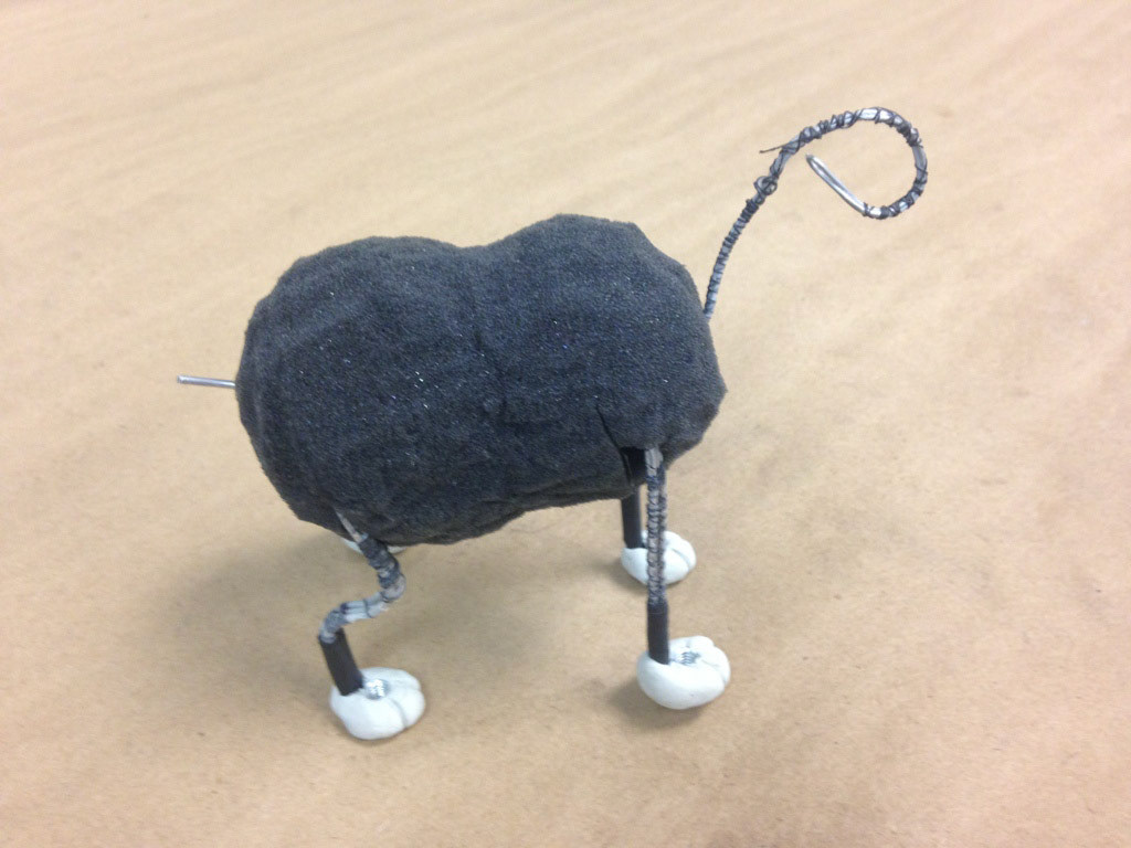 In progress : Foam and wire armature
