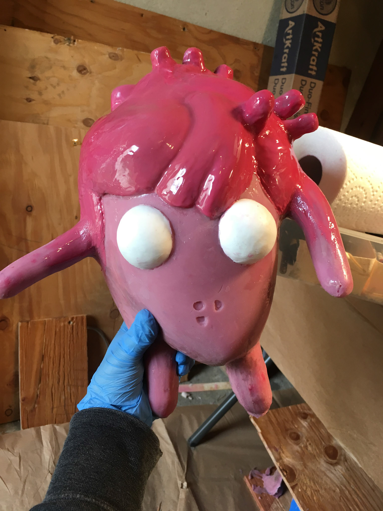 In progress puppet : Psyco paint progression