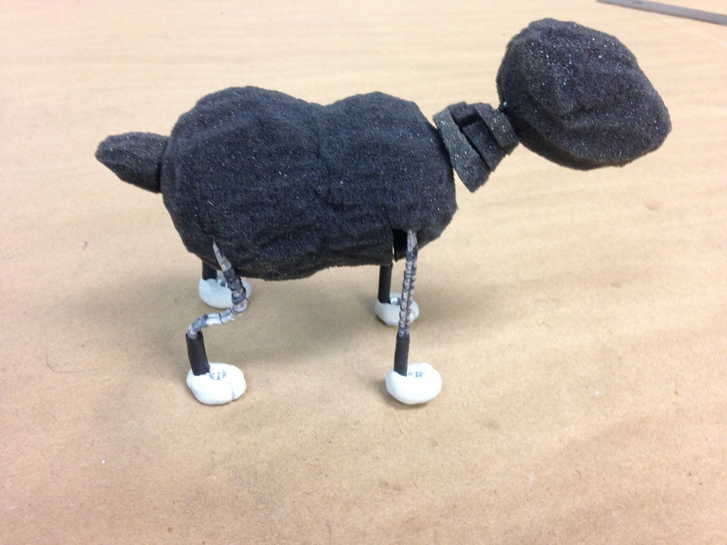 In progress : Foam and wire armature