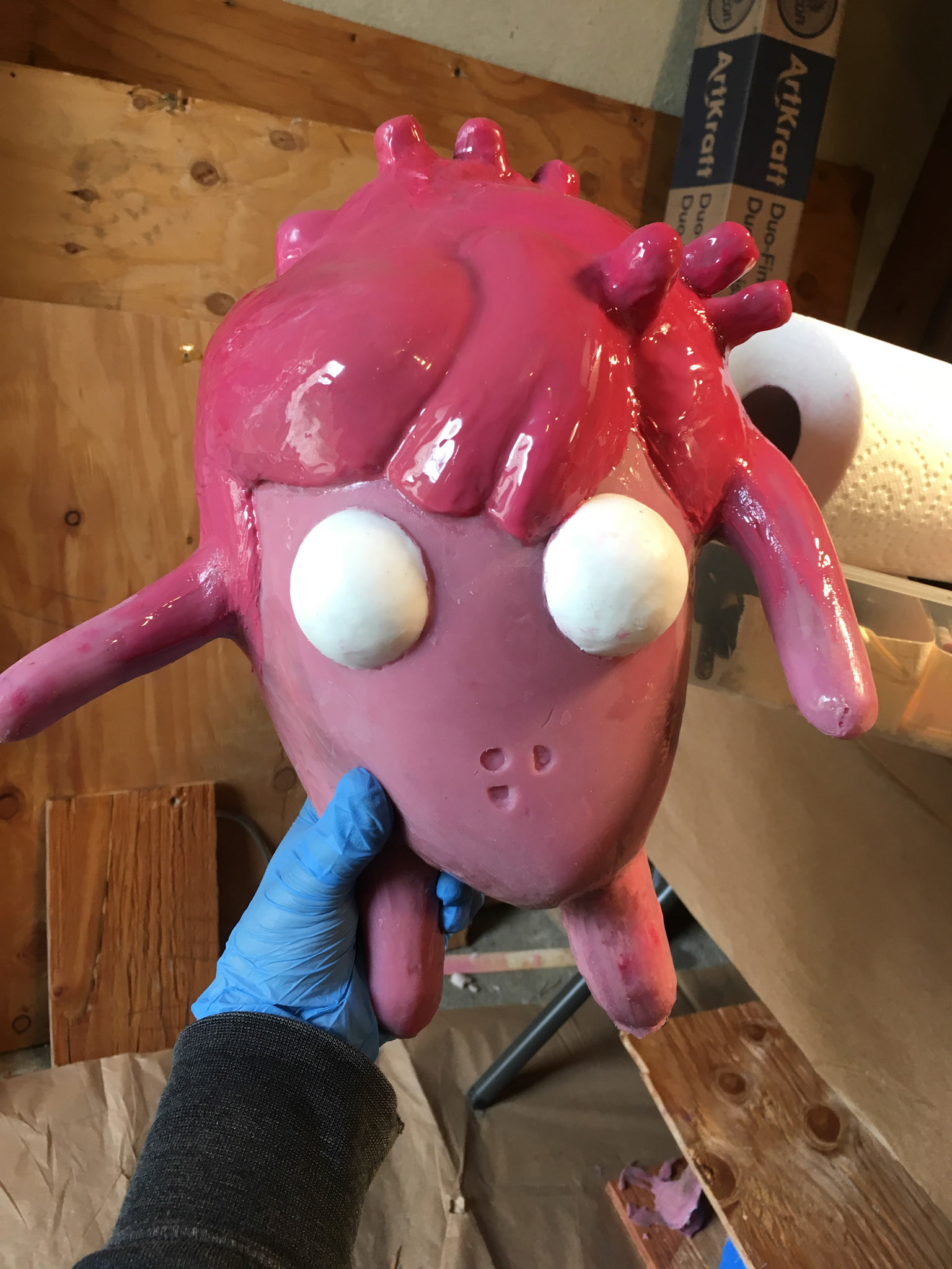 In progress puppet : Psyco paint progression