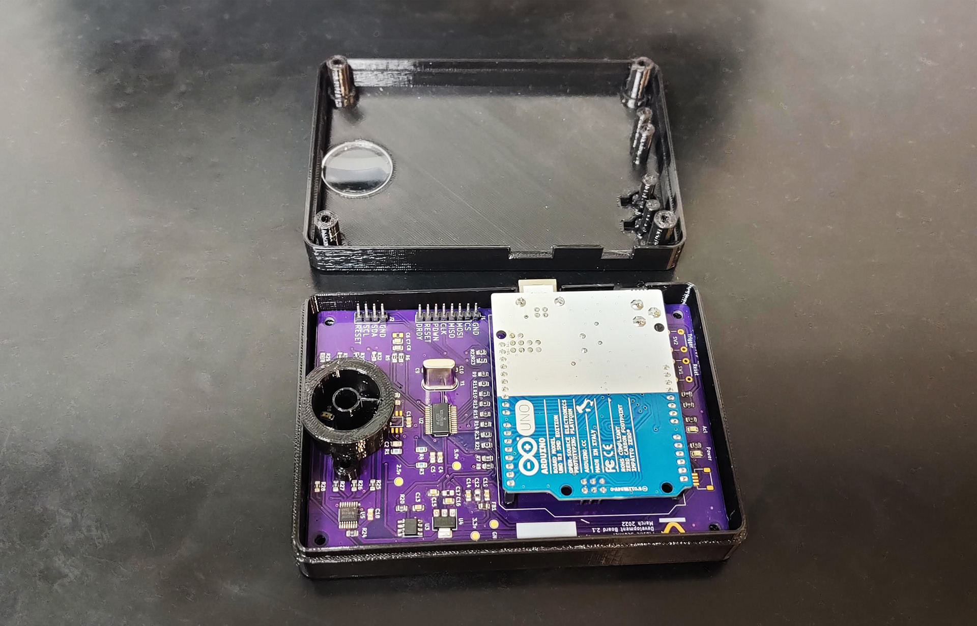 Internals of the scanner