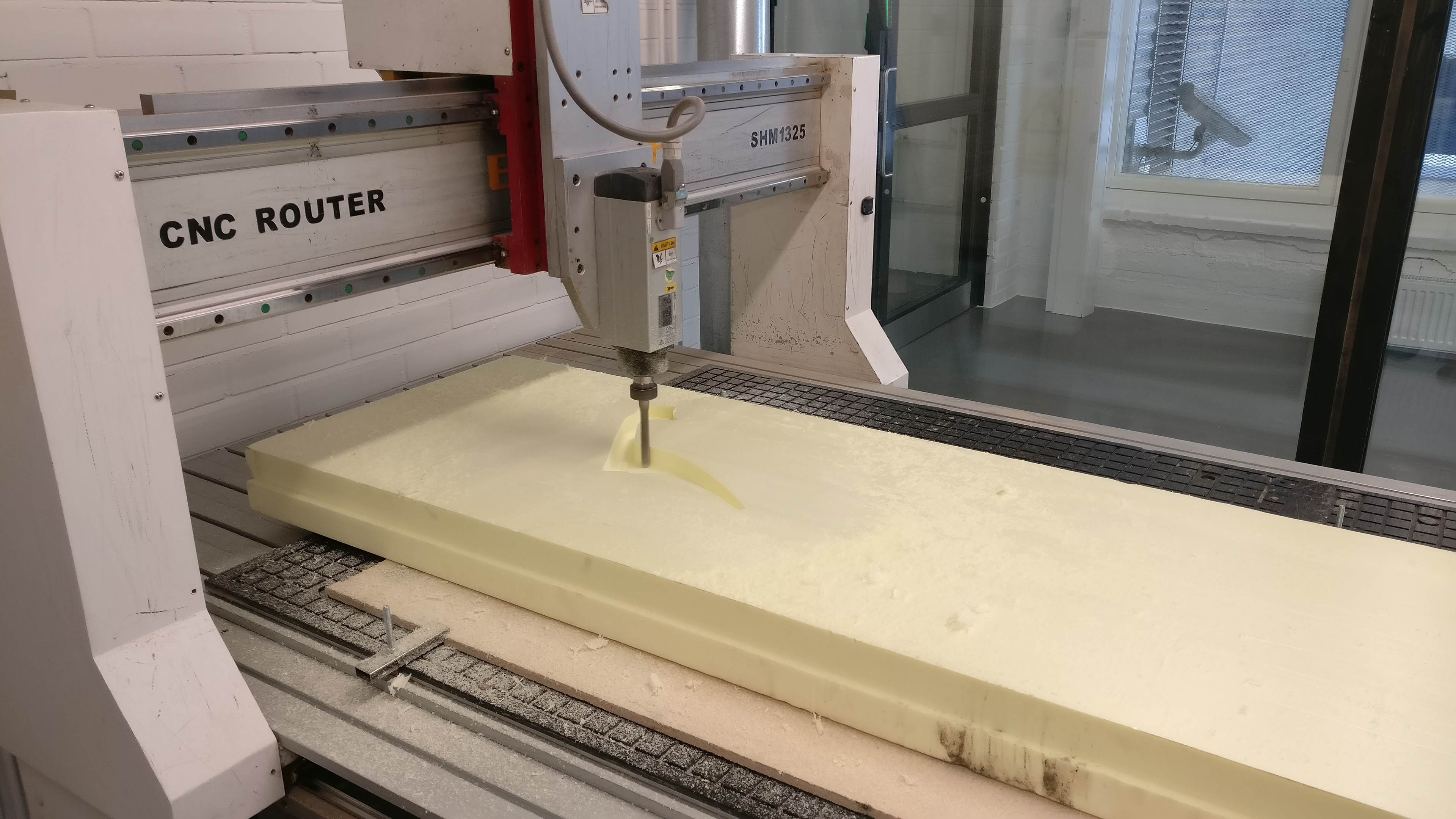 Foam routing the first 3D model