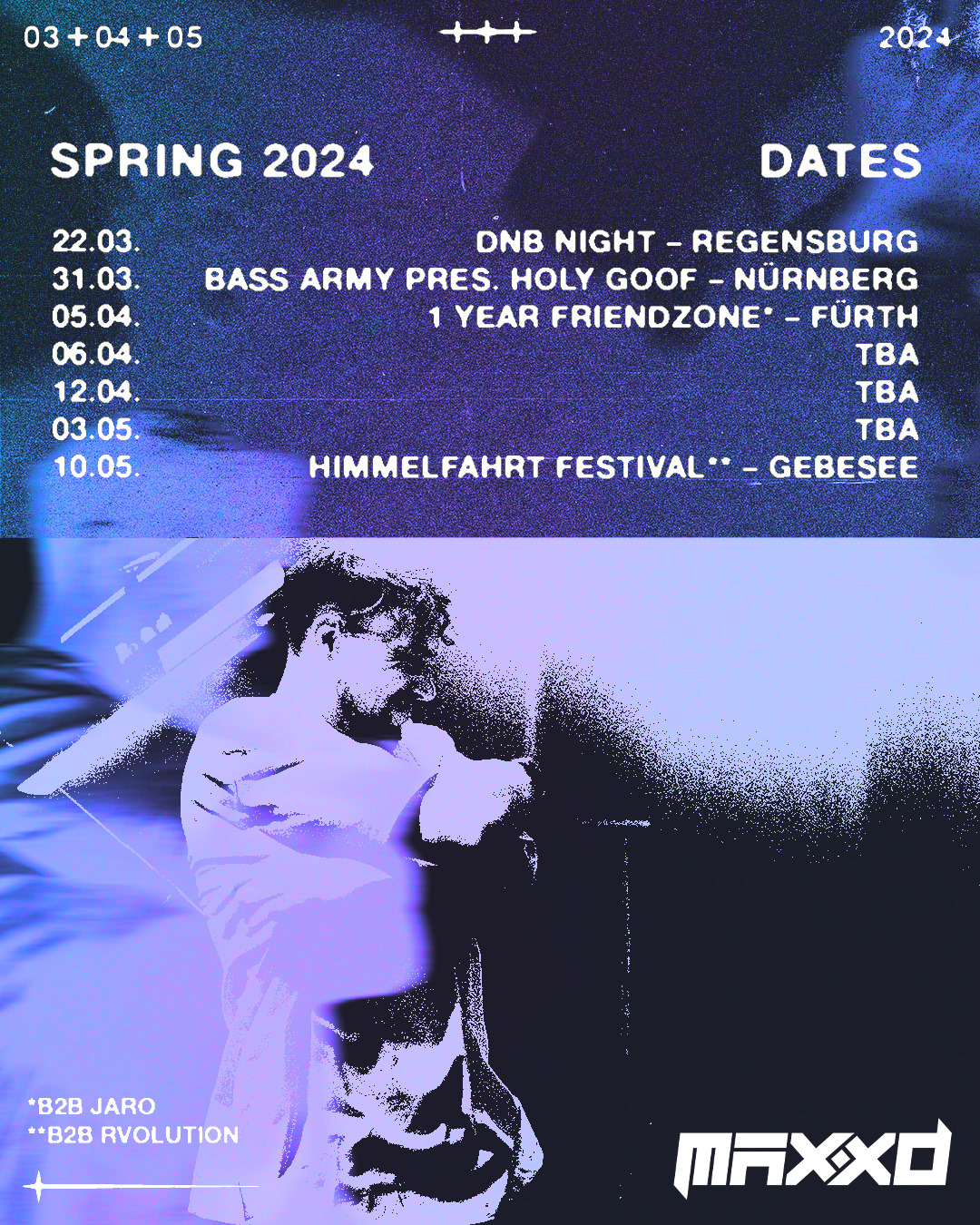 MAXXD SPRING DATES ANNOUNCEMENT