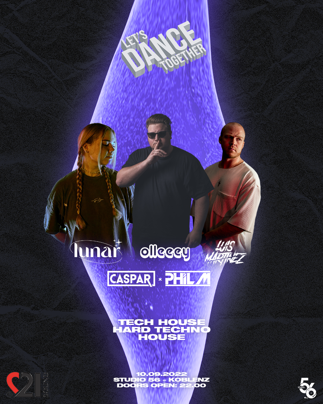 LINE UP POSTER FOR LET'S DANCE TOGETHER