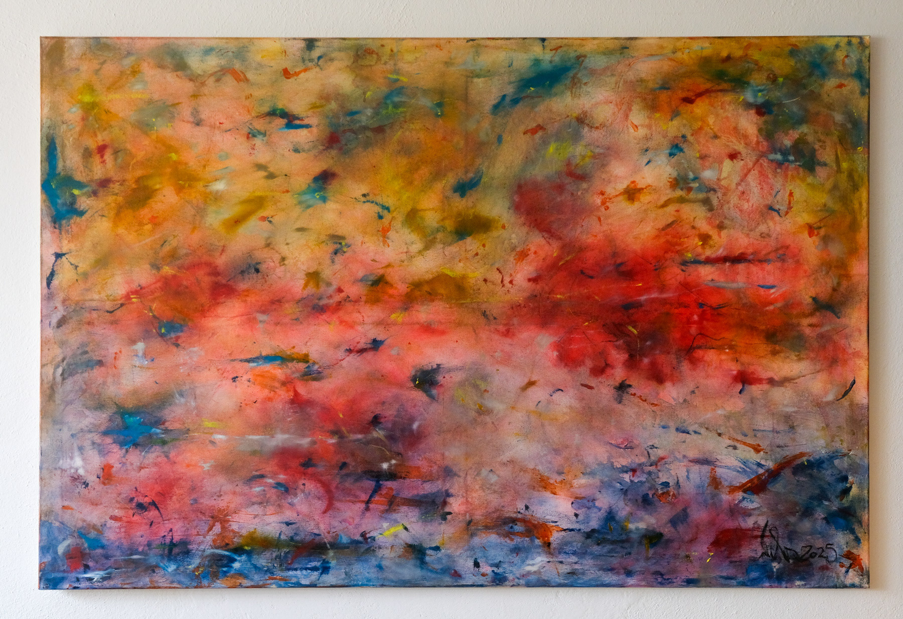 abstract oilpainting on canvas