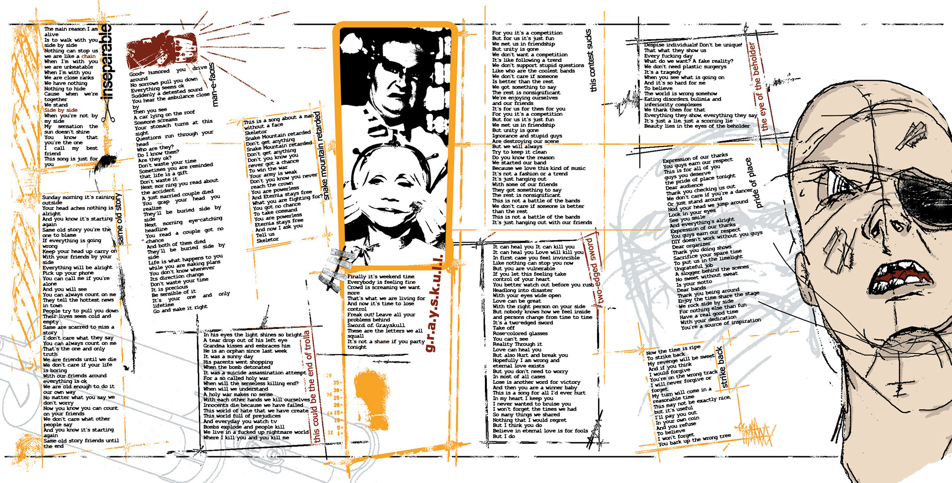 sword of grayskull - album artwork 2007 - sketch by Fabian Boueke