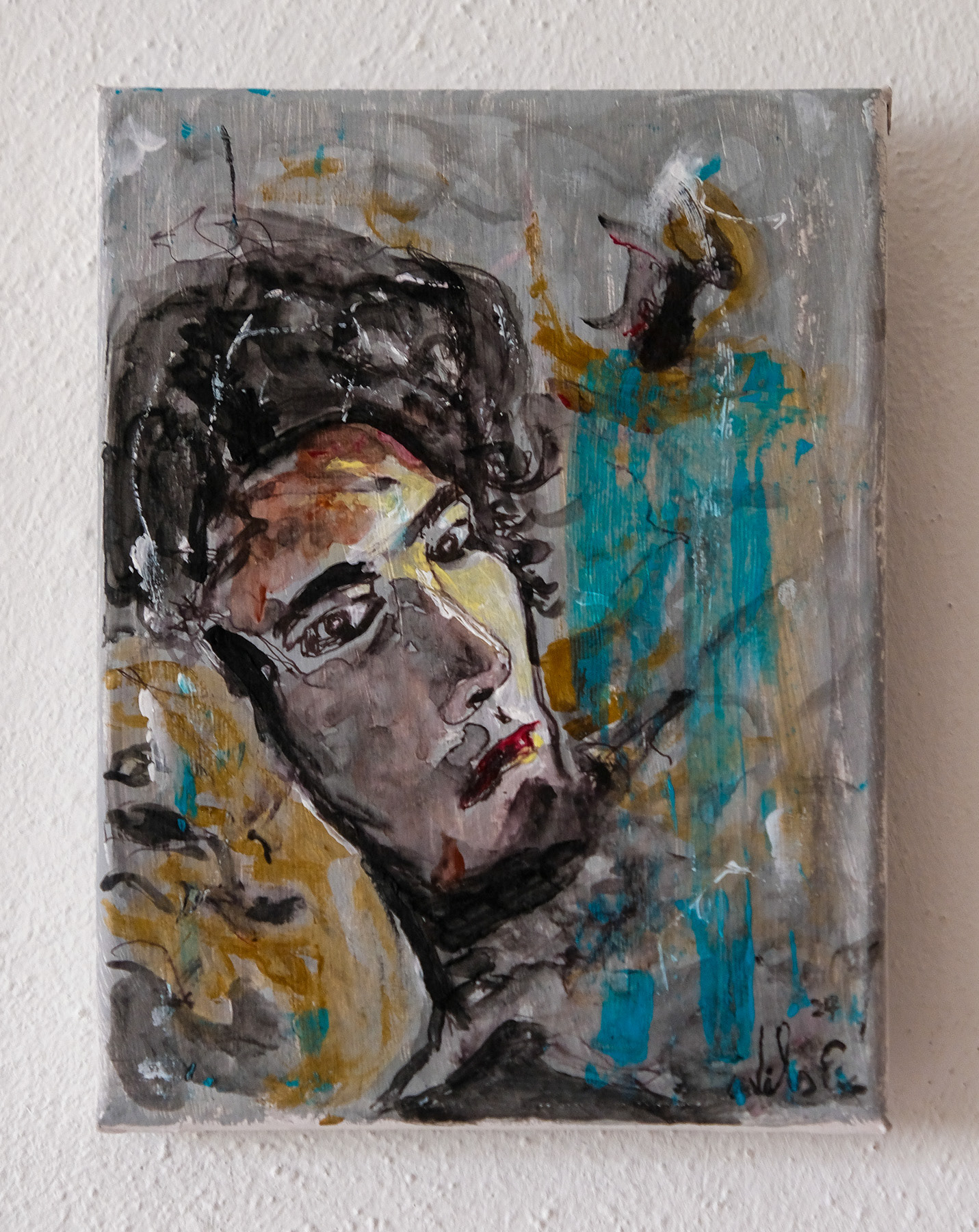 mixed media on canvas