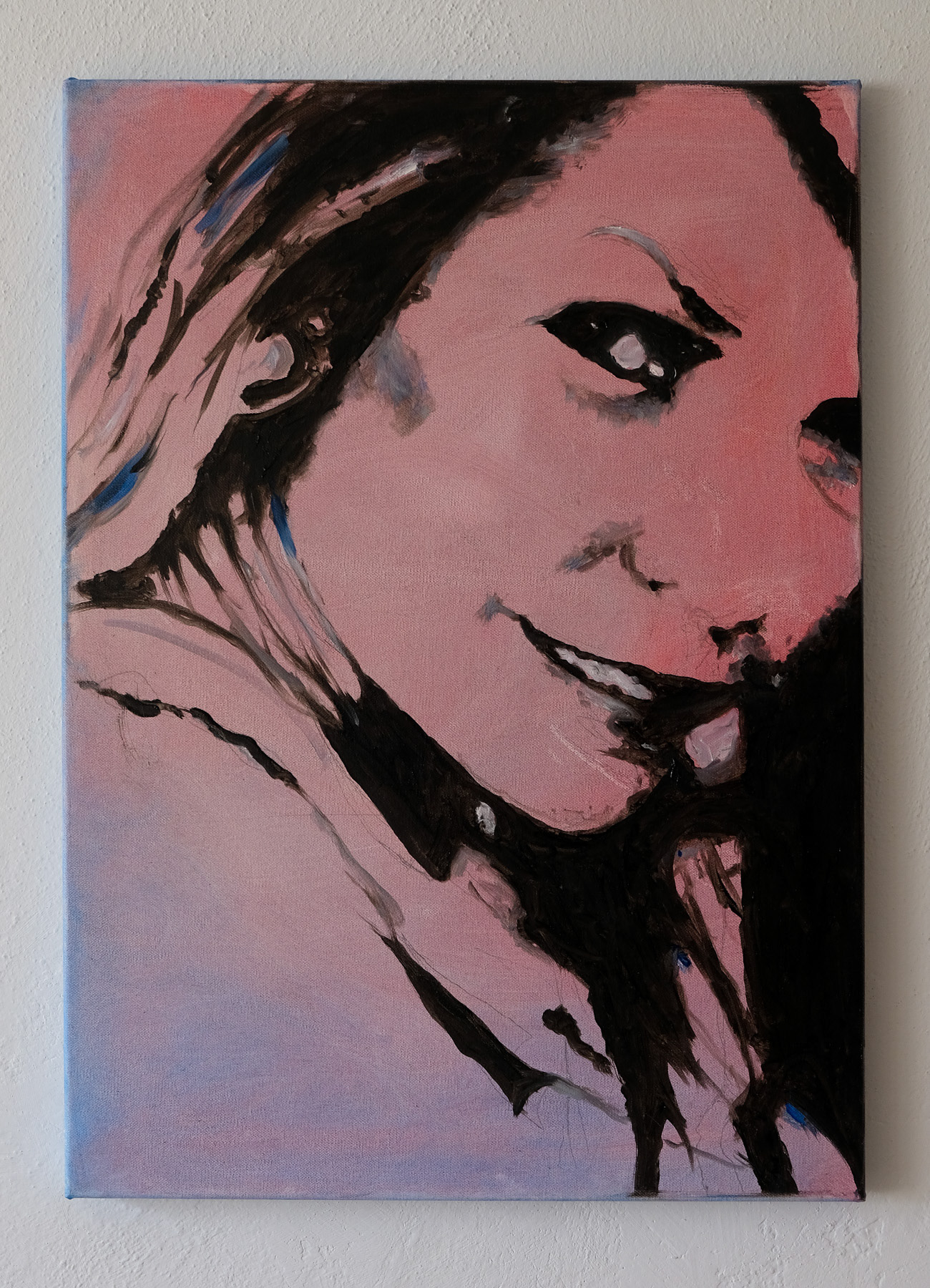 "abstract portrait", oil on canvas,