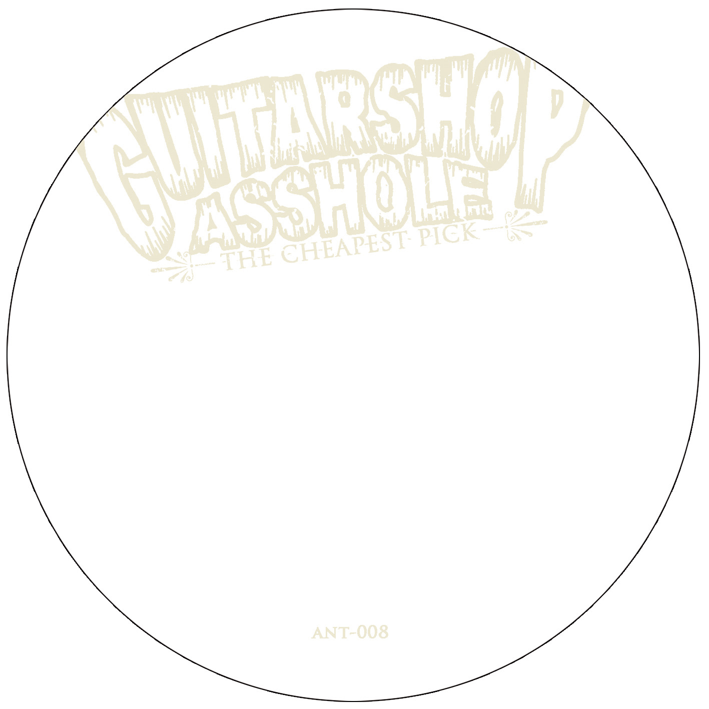 Guitarshop Asshole - the cheapest pick - album artwork - 2008