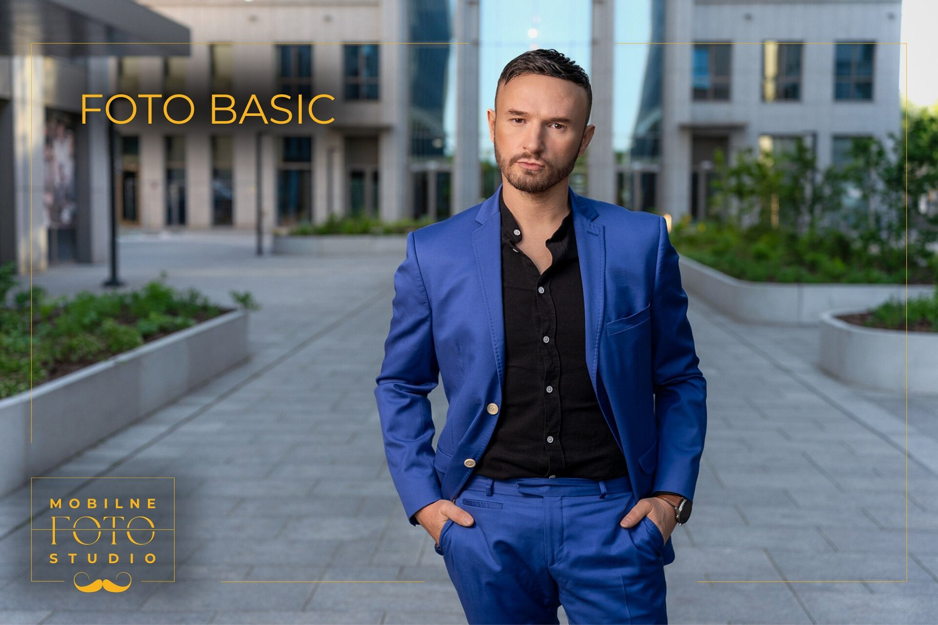 Pakiet FOTO BASIC - sesja biznesowa w Krakowie, 3 zdjęcia na jednolitym tle z profesjonalnym retuszem
