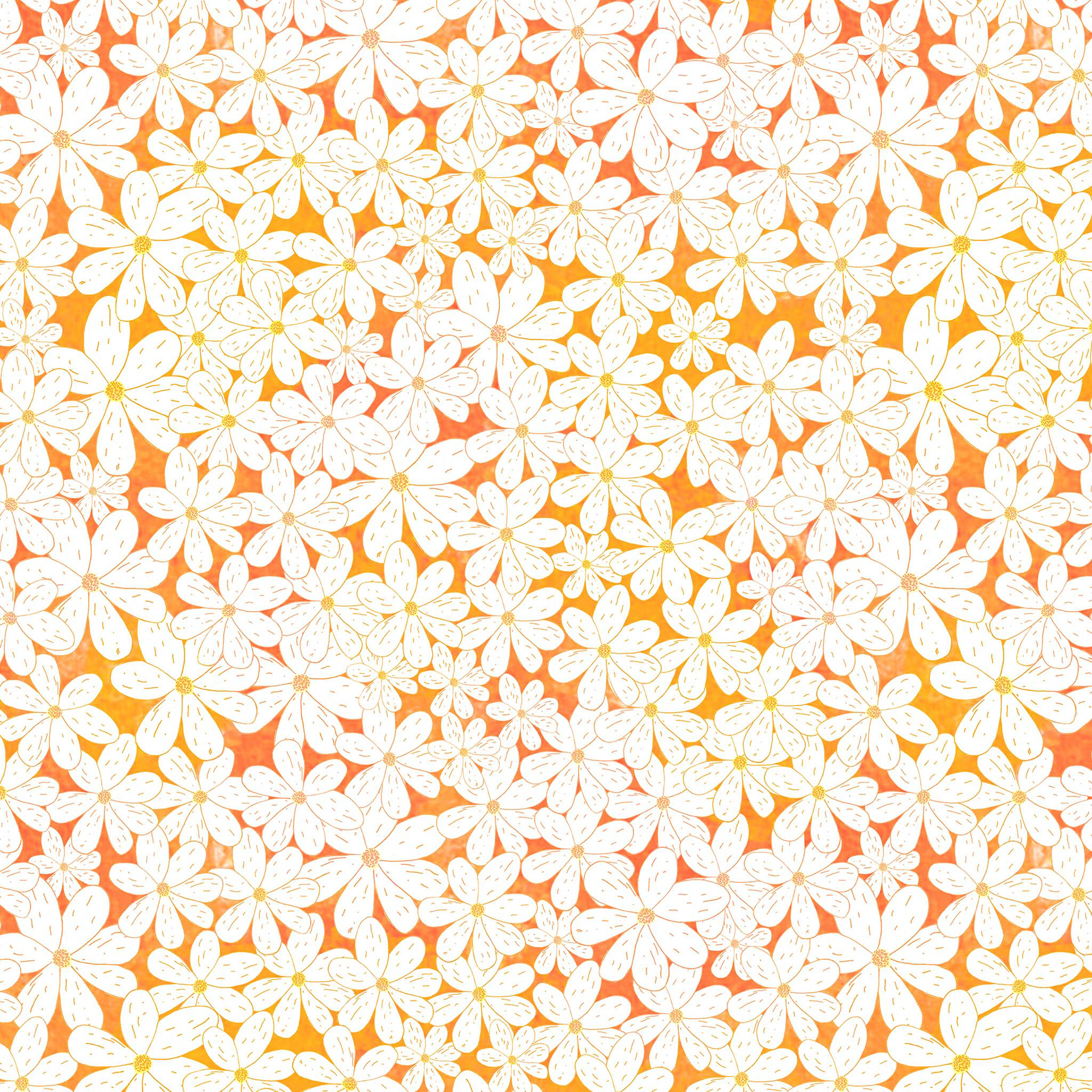 Daisy Patch Orange