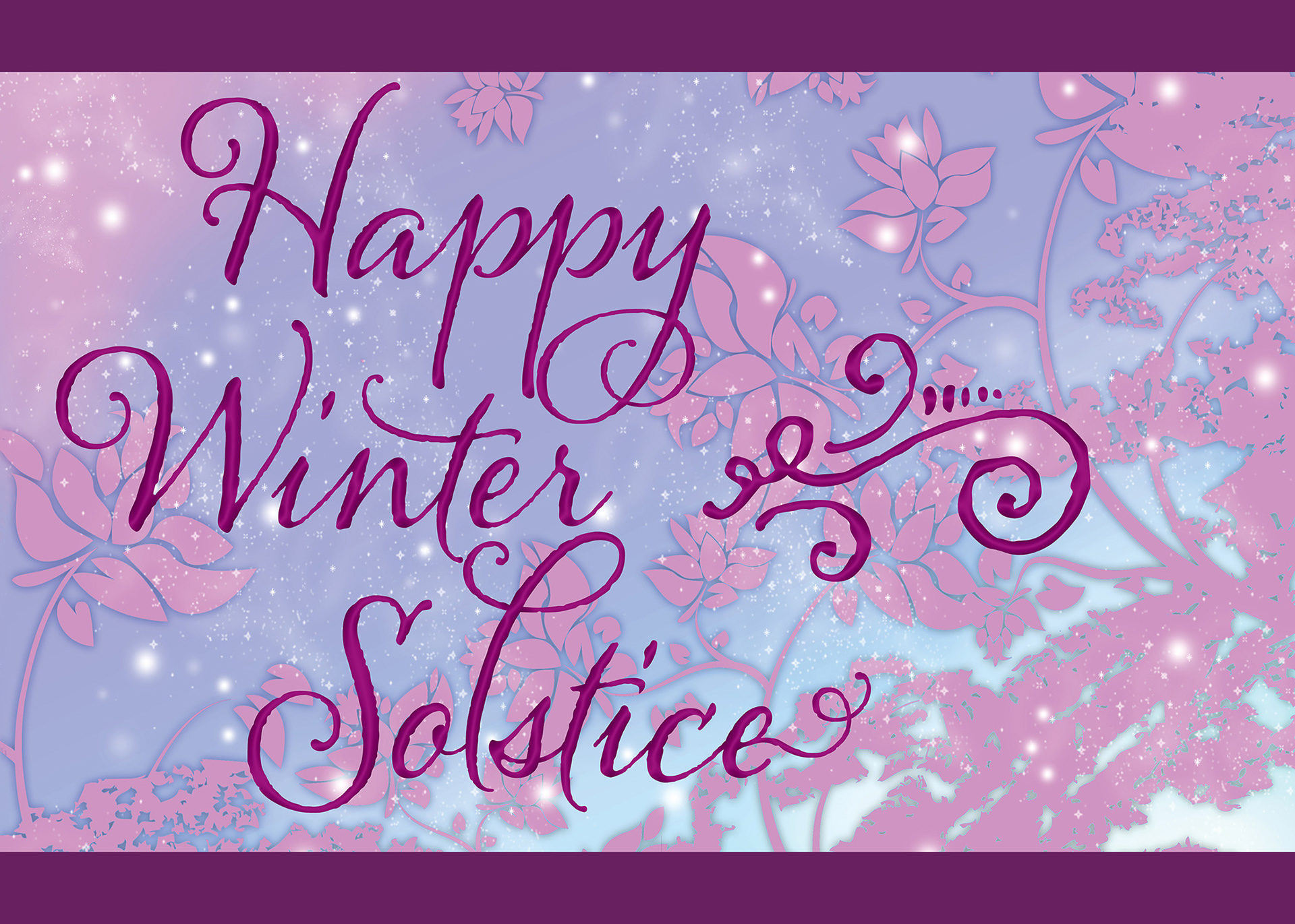 Winter Solstice Magenta Swirls