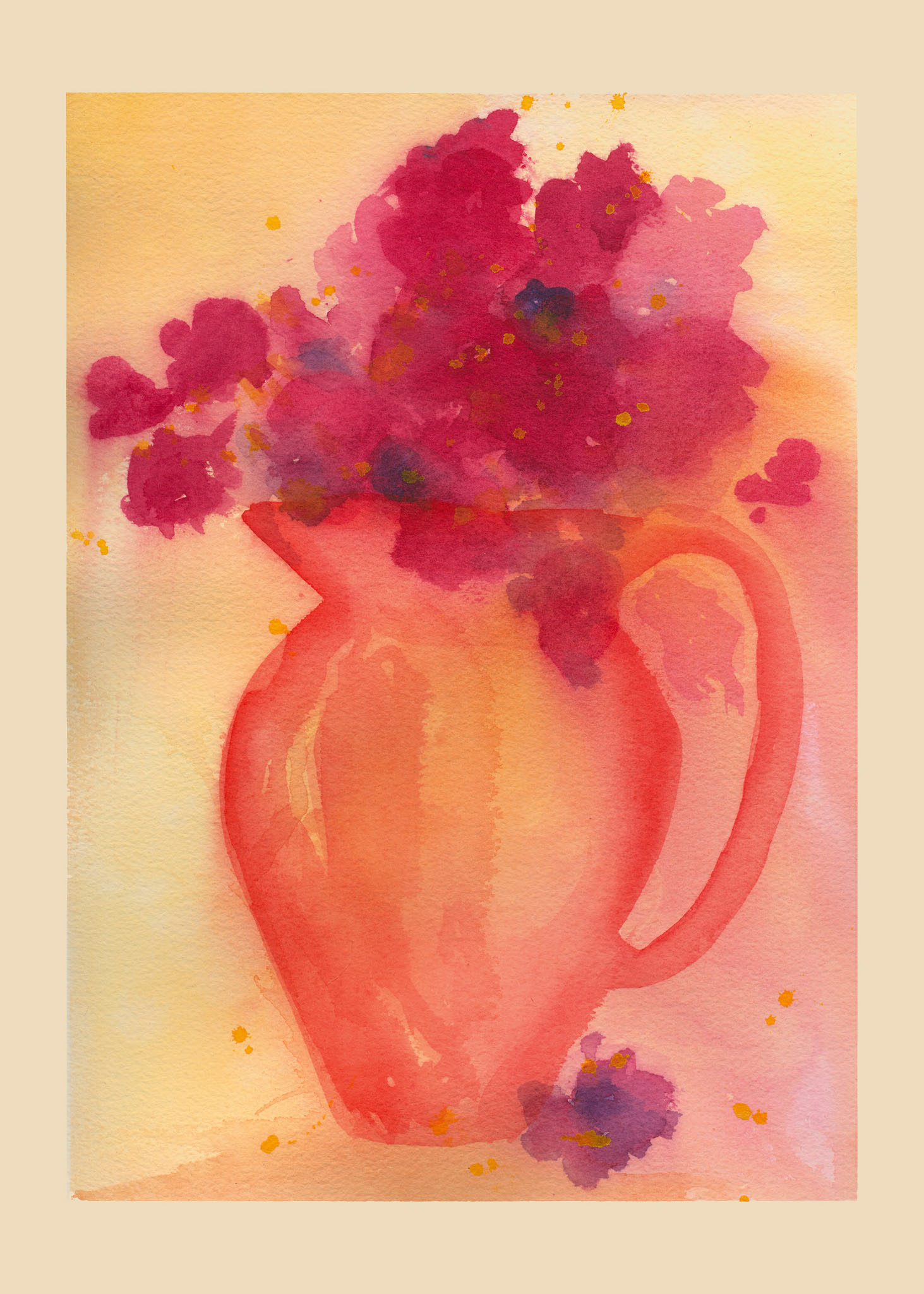 Orange Pitcher