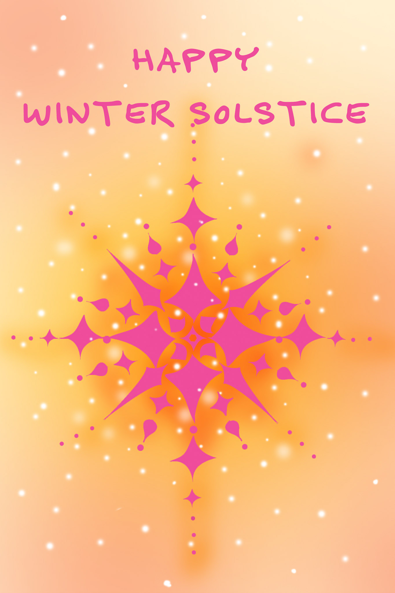 Winter Solstice Pink Snowflake