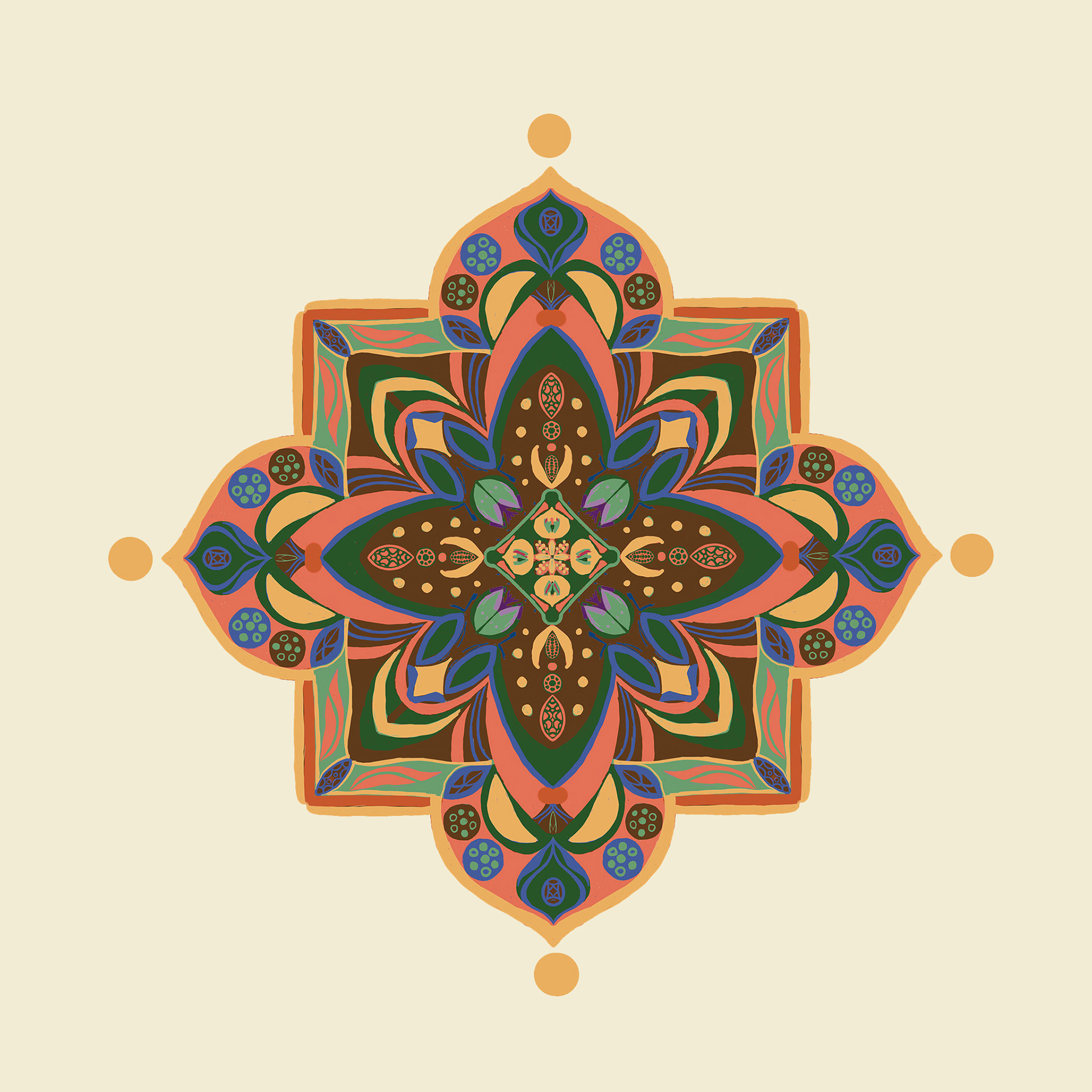 Peachy Mandala