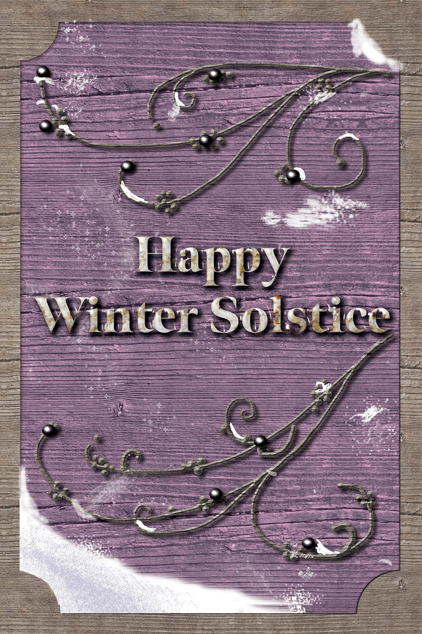 Happy Winter Solstice on Lavender Wood
