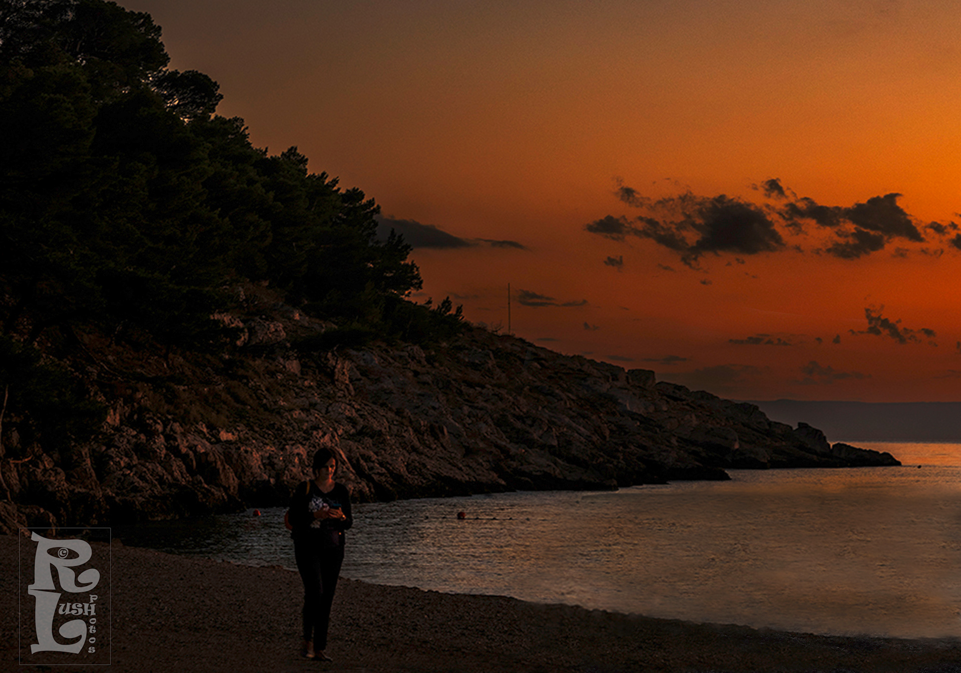 Alone on the beach