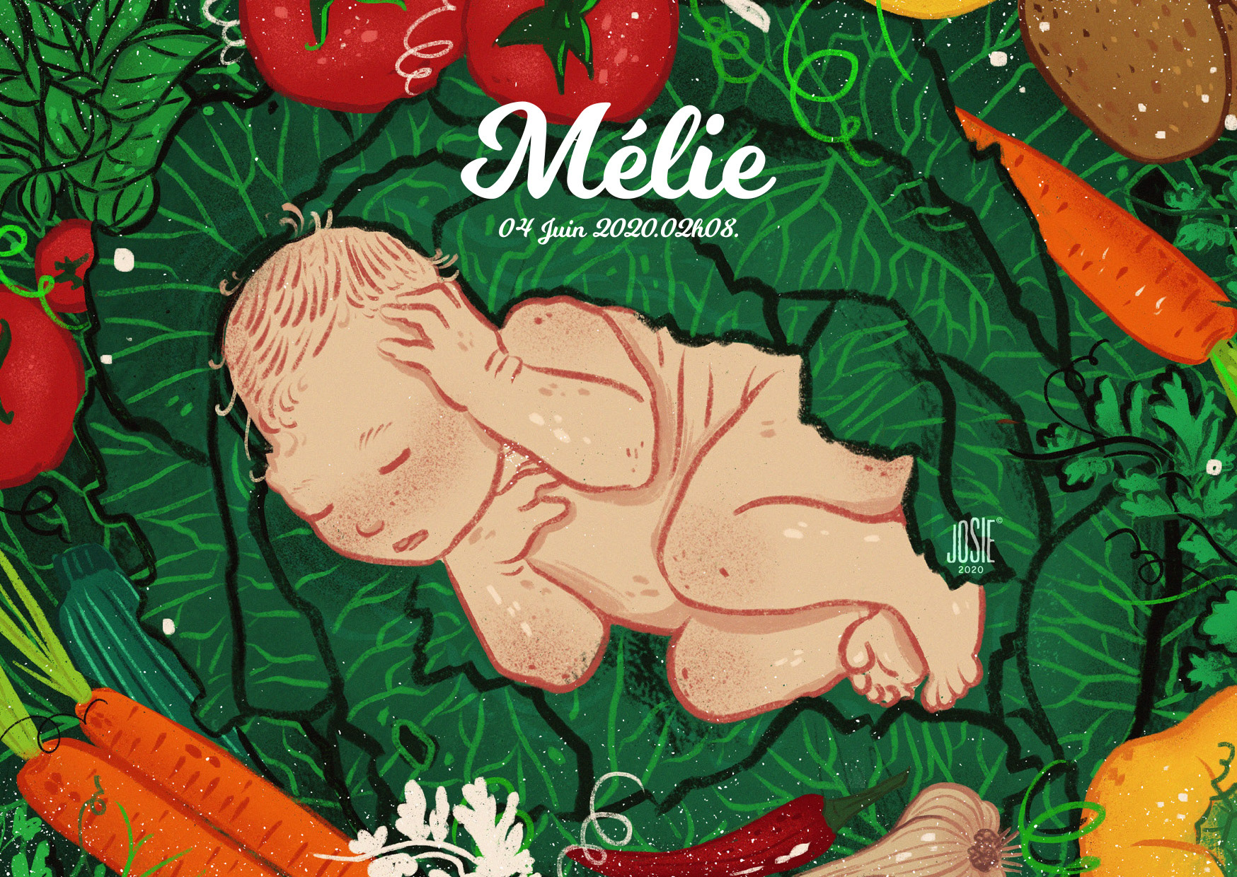 Birth Announcement Mélie