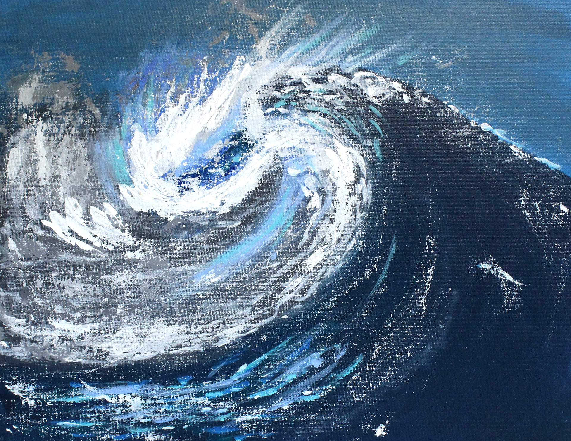Wave (Acrylic on canvas)