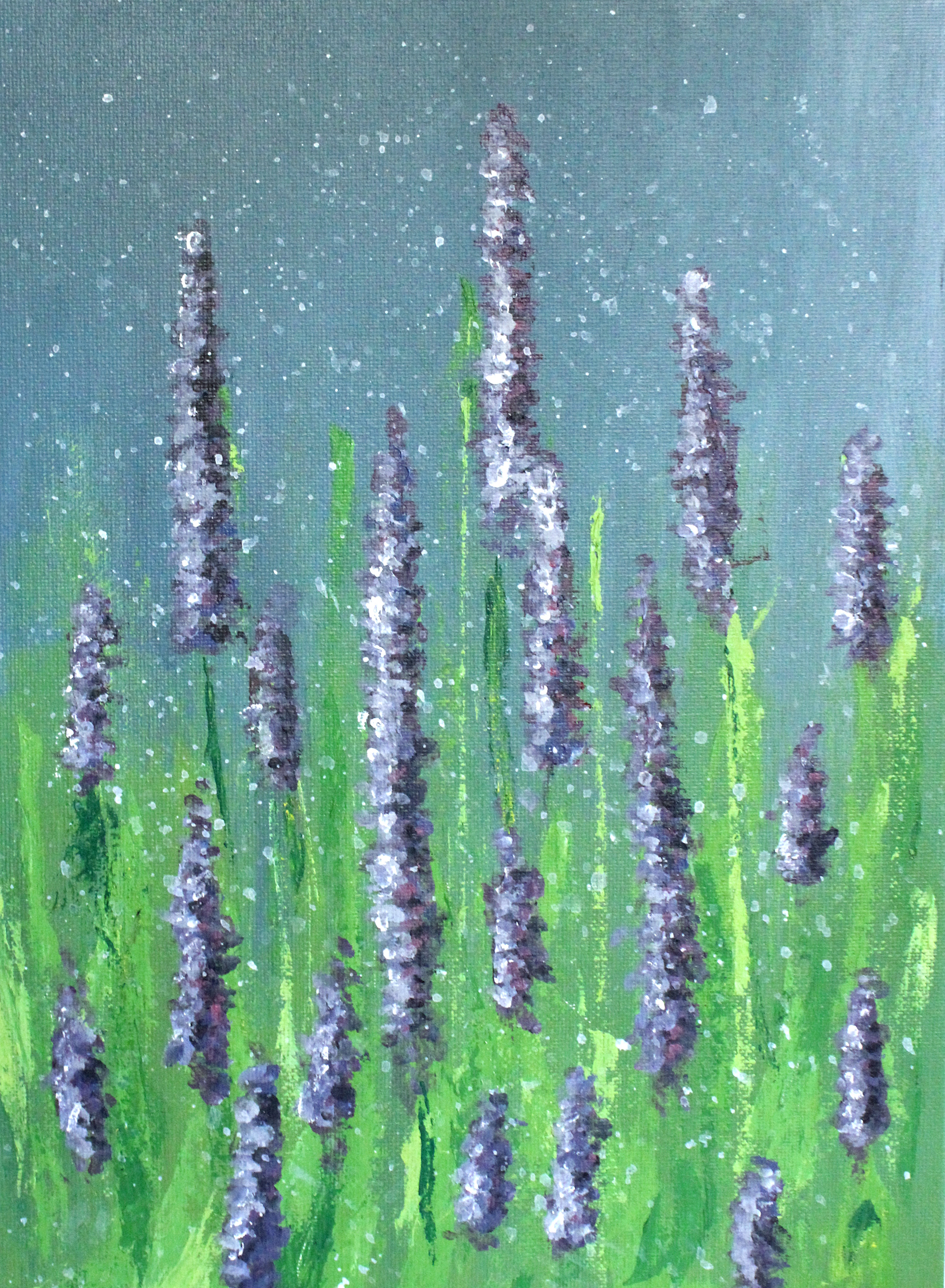 Lavender (Acrylic on canvas)