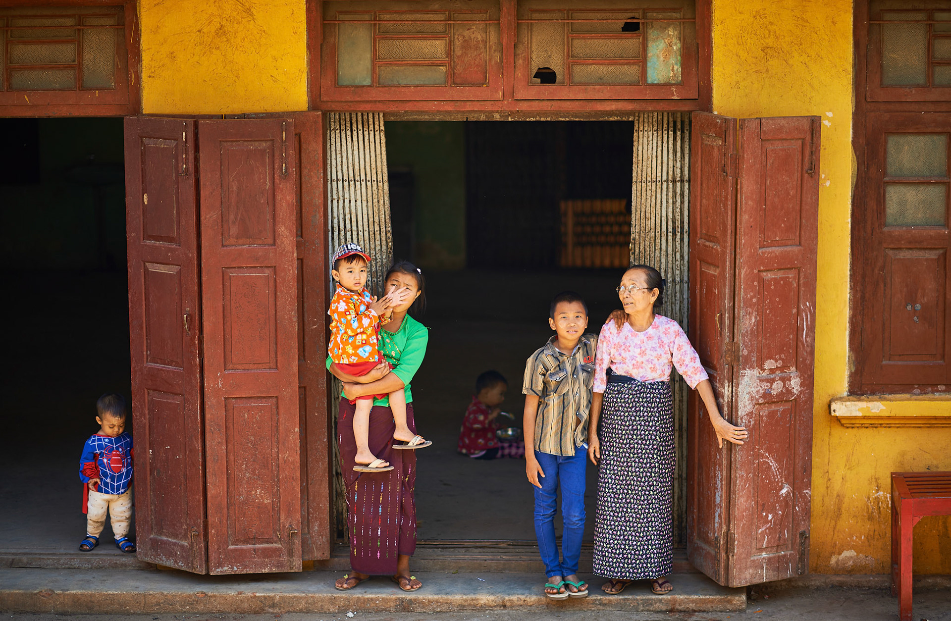 One day I will be Spiderman. I'll climb trees, buildings and see the Earth from above. Until then, here is my house and family.