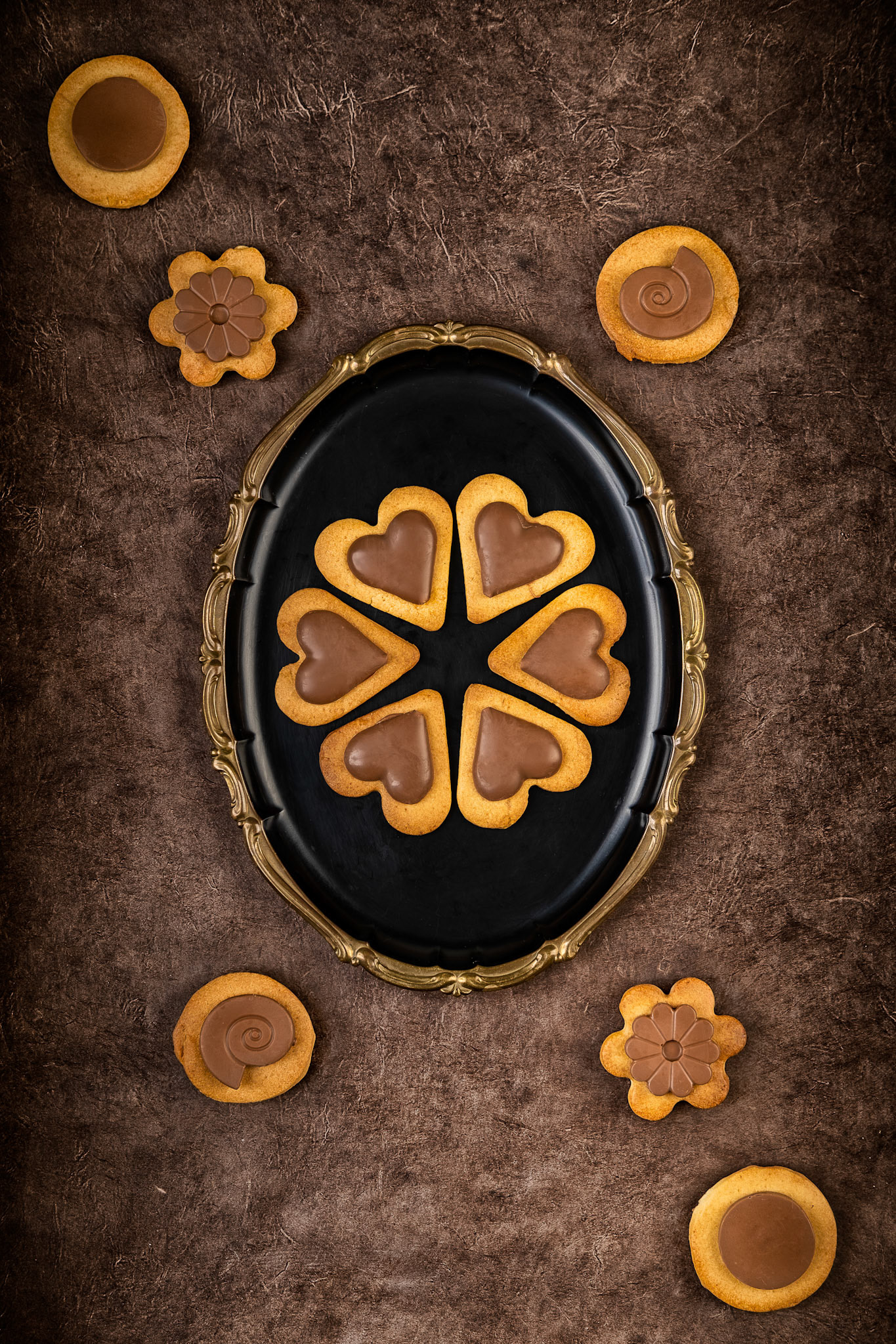 Homemade chocolate biscuits, a delicious desert for kids