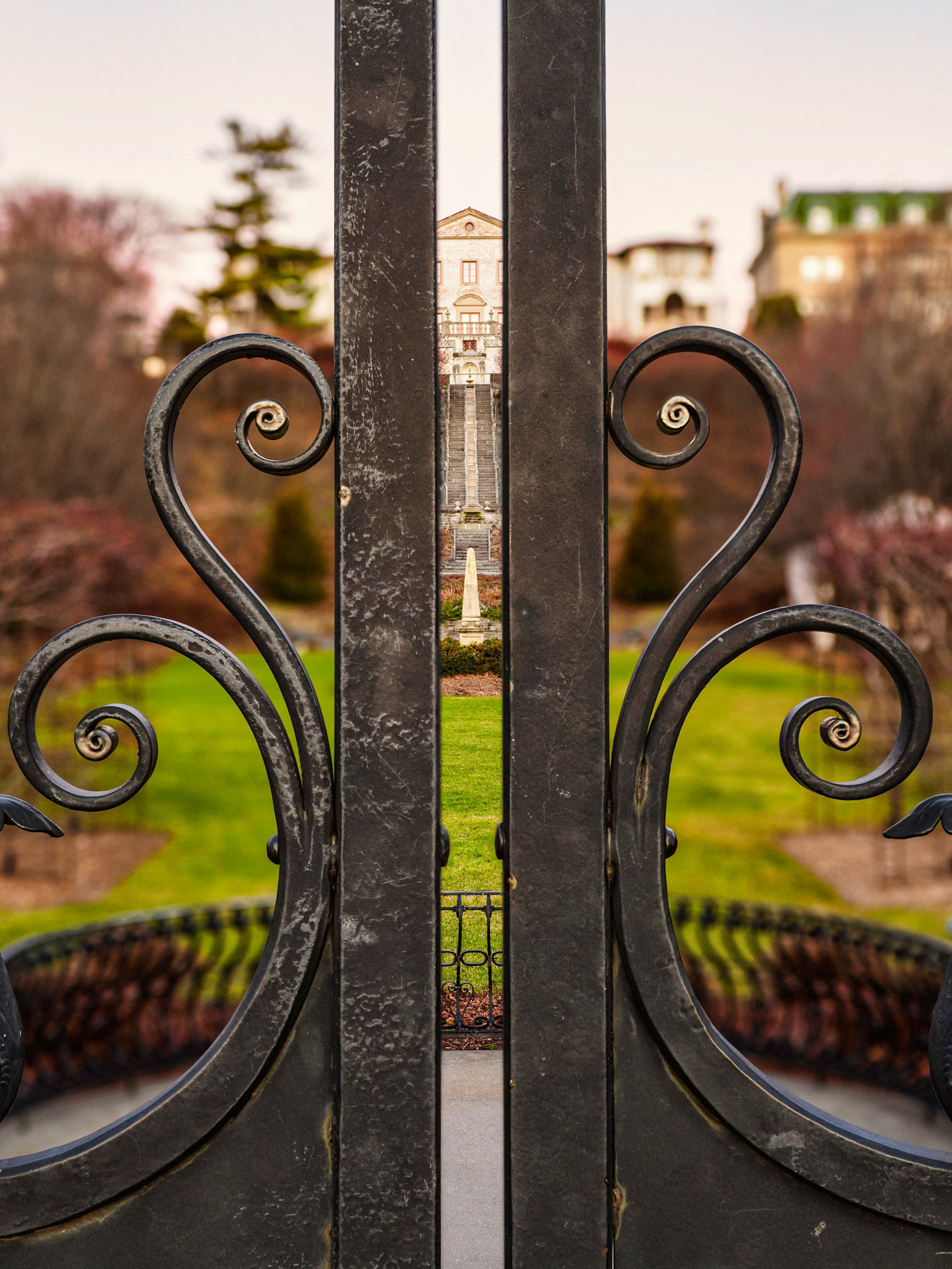 At the gate