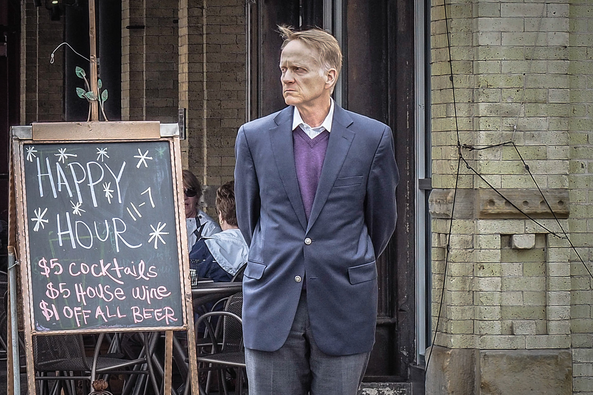 Someone tell him about Happy Hour, all eight hours of it