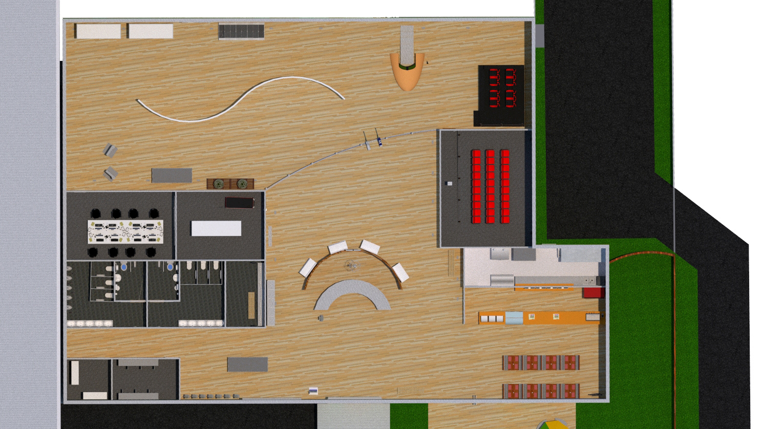 Overviewing of the visitor information centre and museum