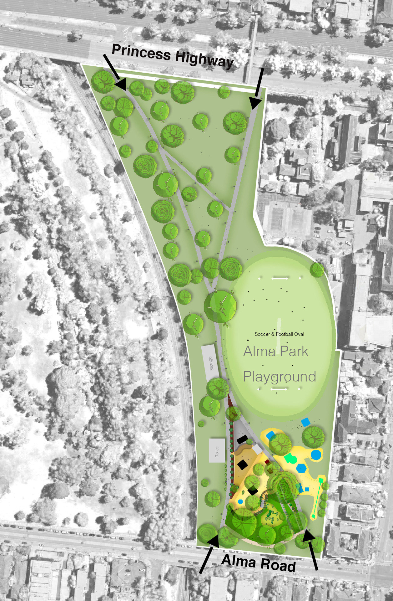 West Alma Park: Insights from university exercise