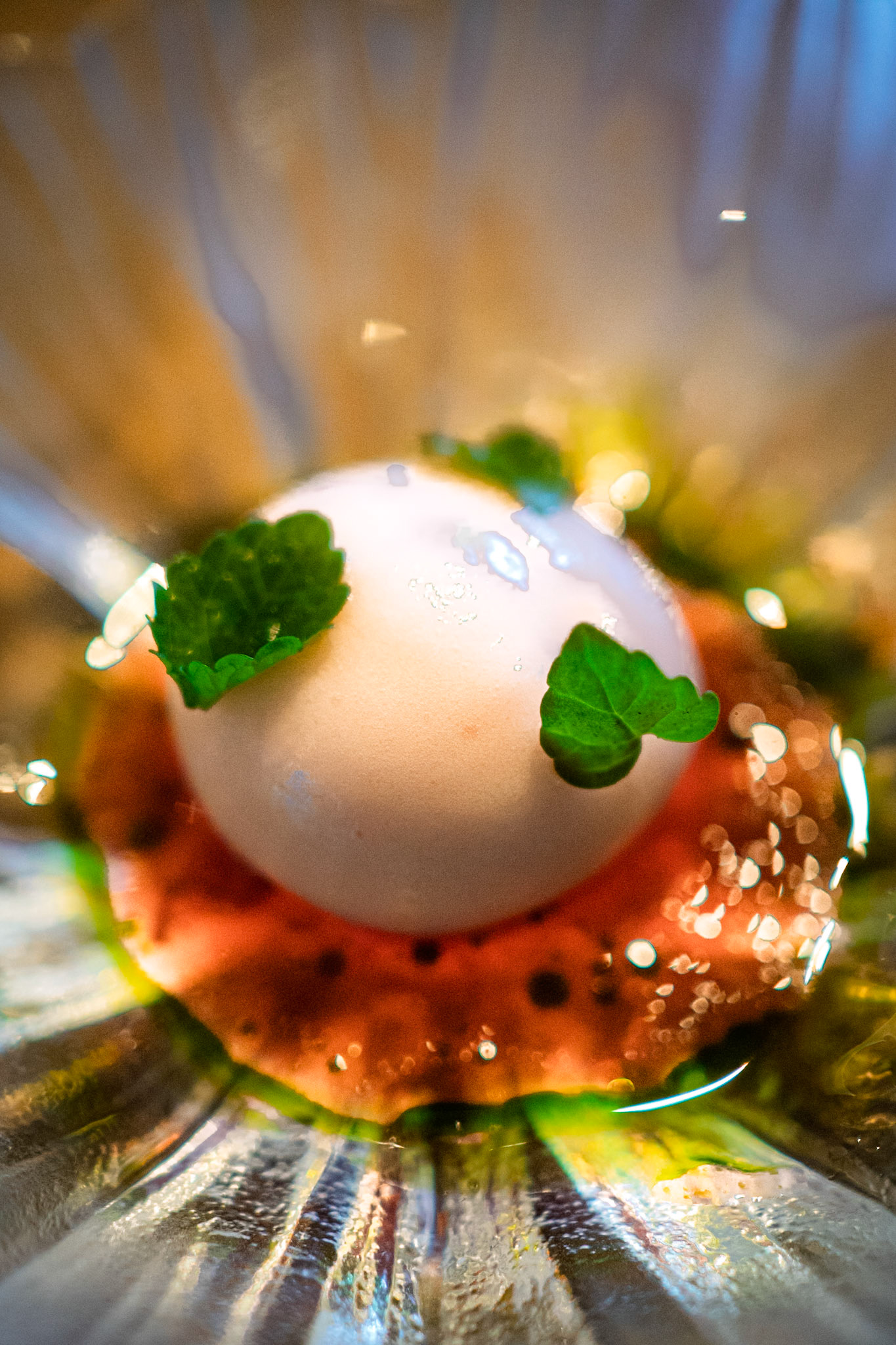 L'Enclume | spiced rhubarb with apple marigold