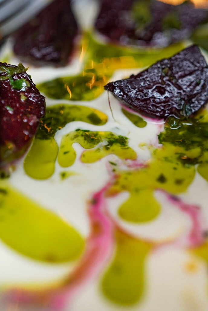 Beetroot, ajo blanco, green chilli: Erst, Manchester
