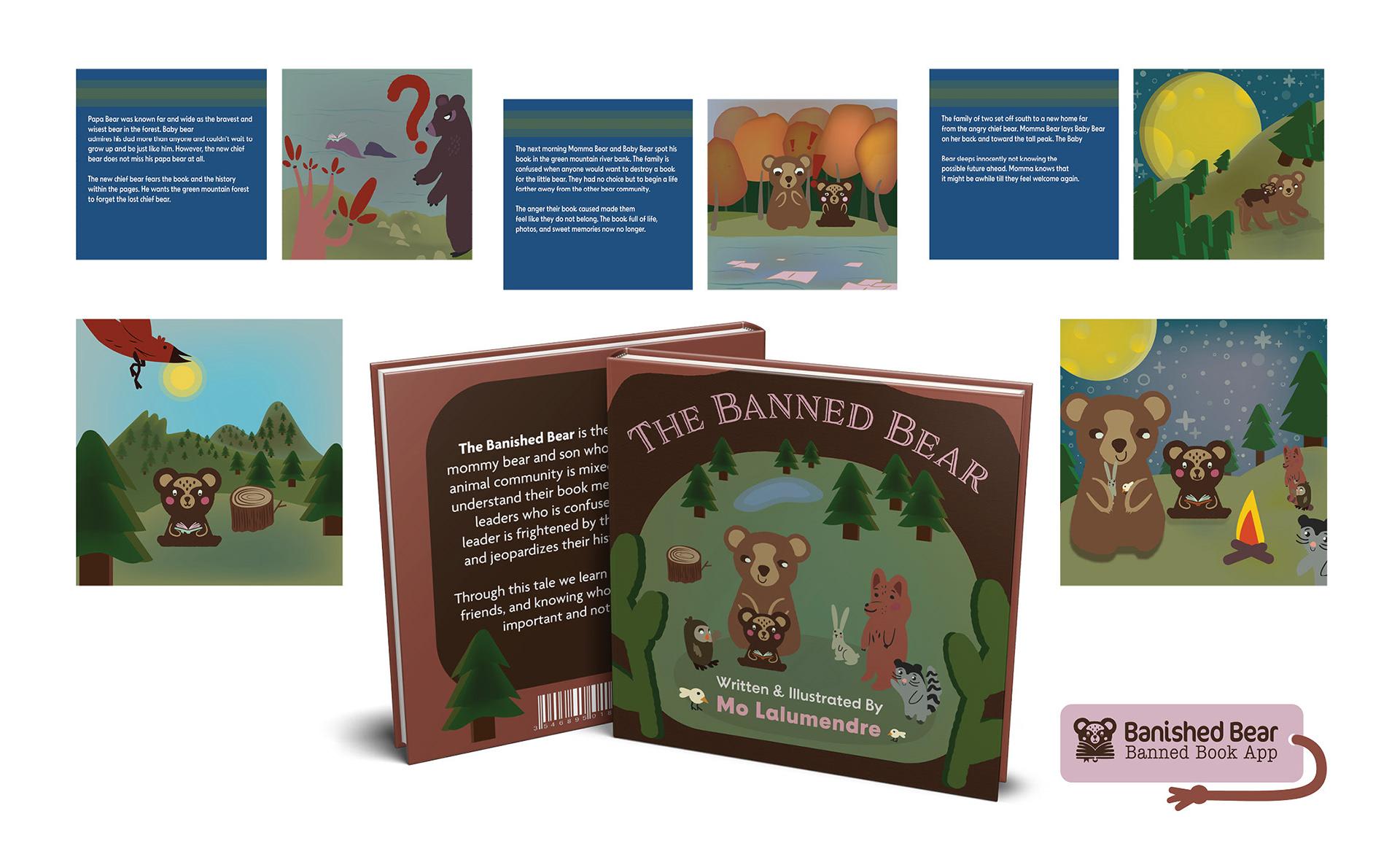 Banished Bear Book | Hand Illustrated | Senior Year 2023