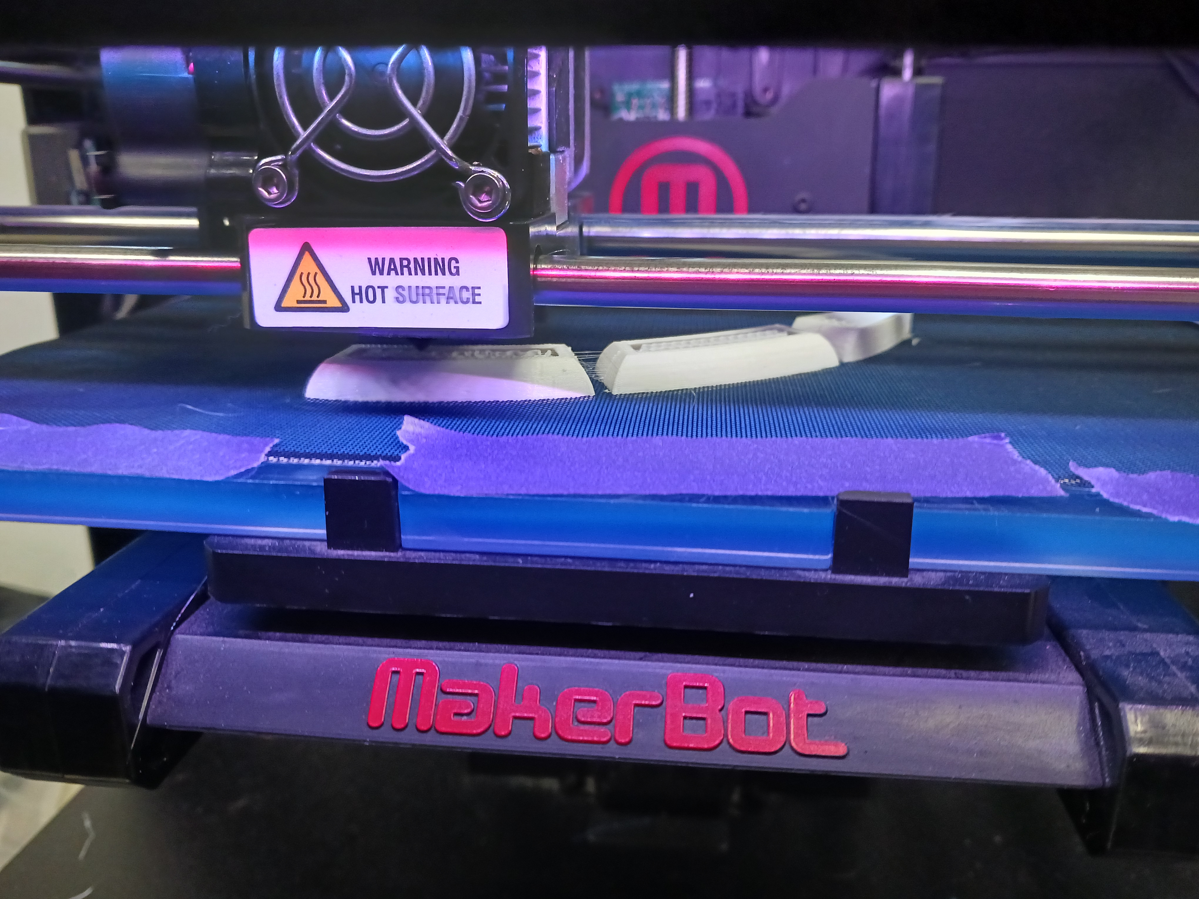 Rib being printed