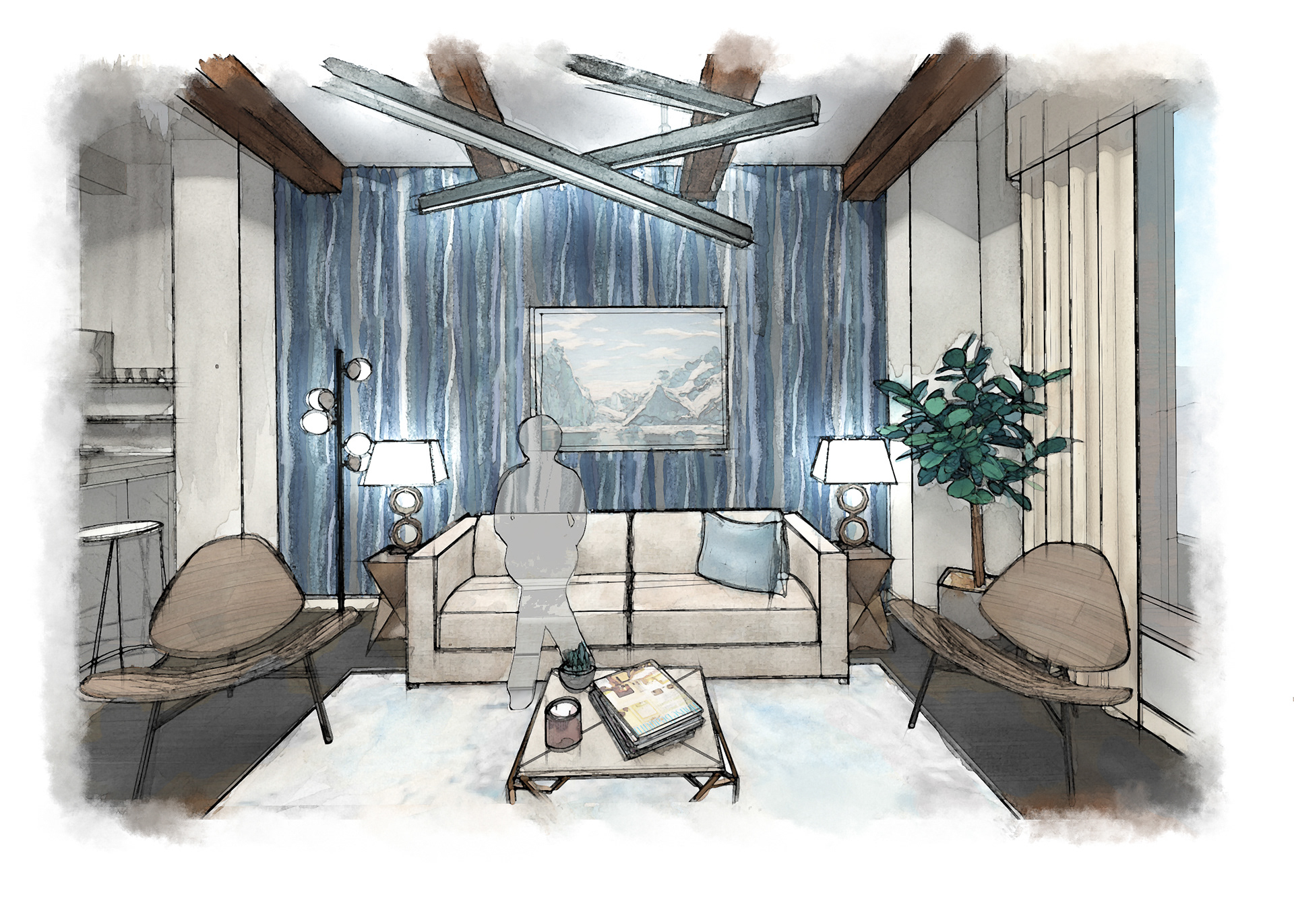 King Suite Living Space