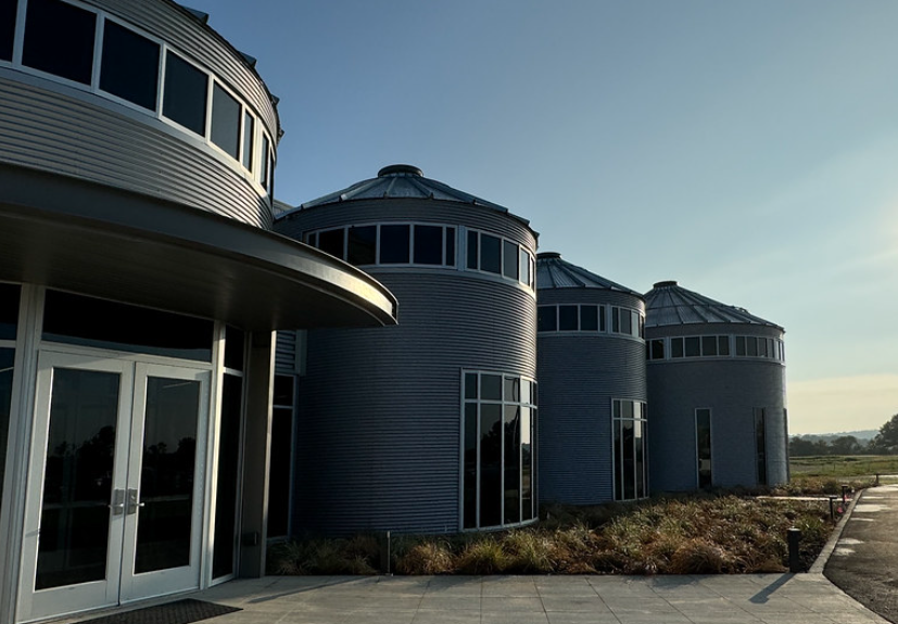 Outside main entrance of Rice Research