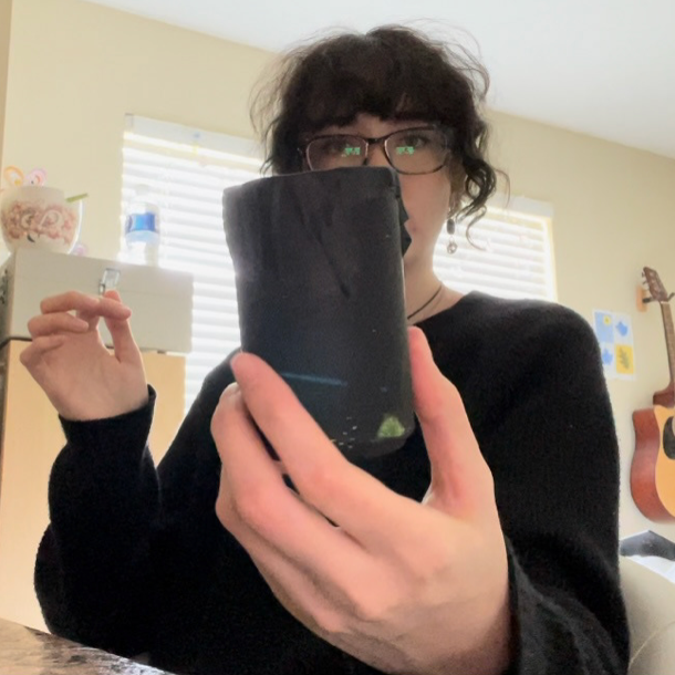 cans after covering with tape