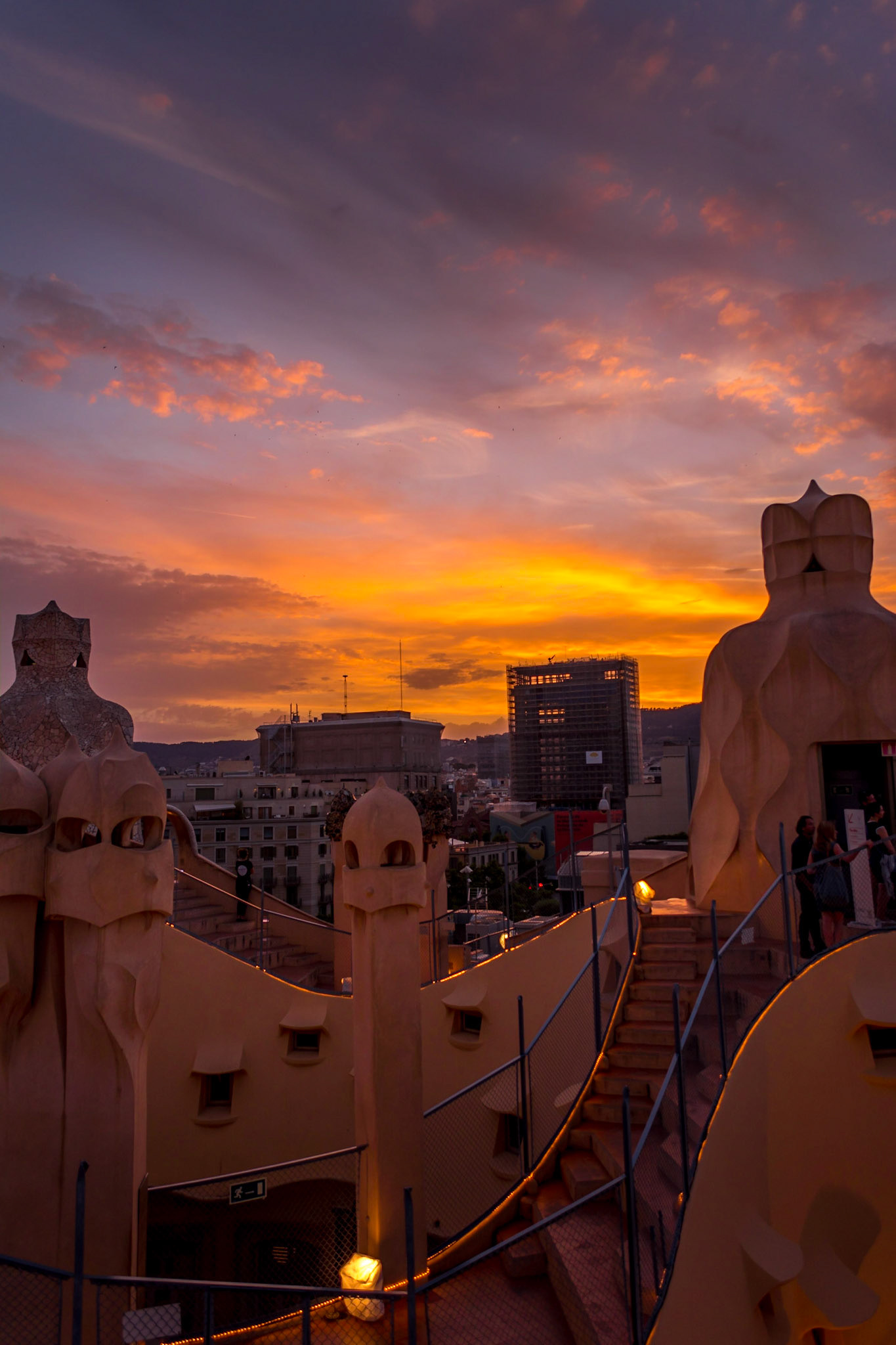 Sunset in Barcelona