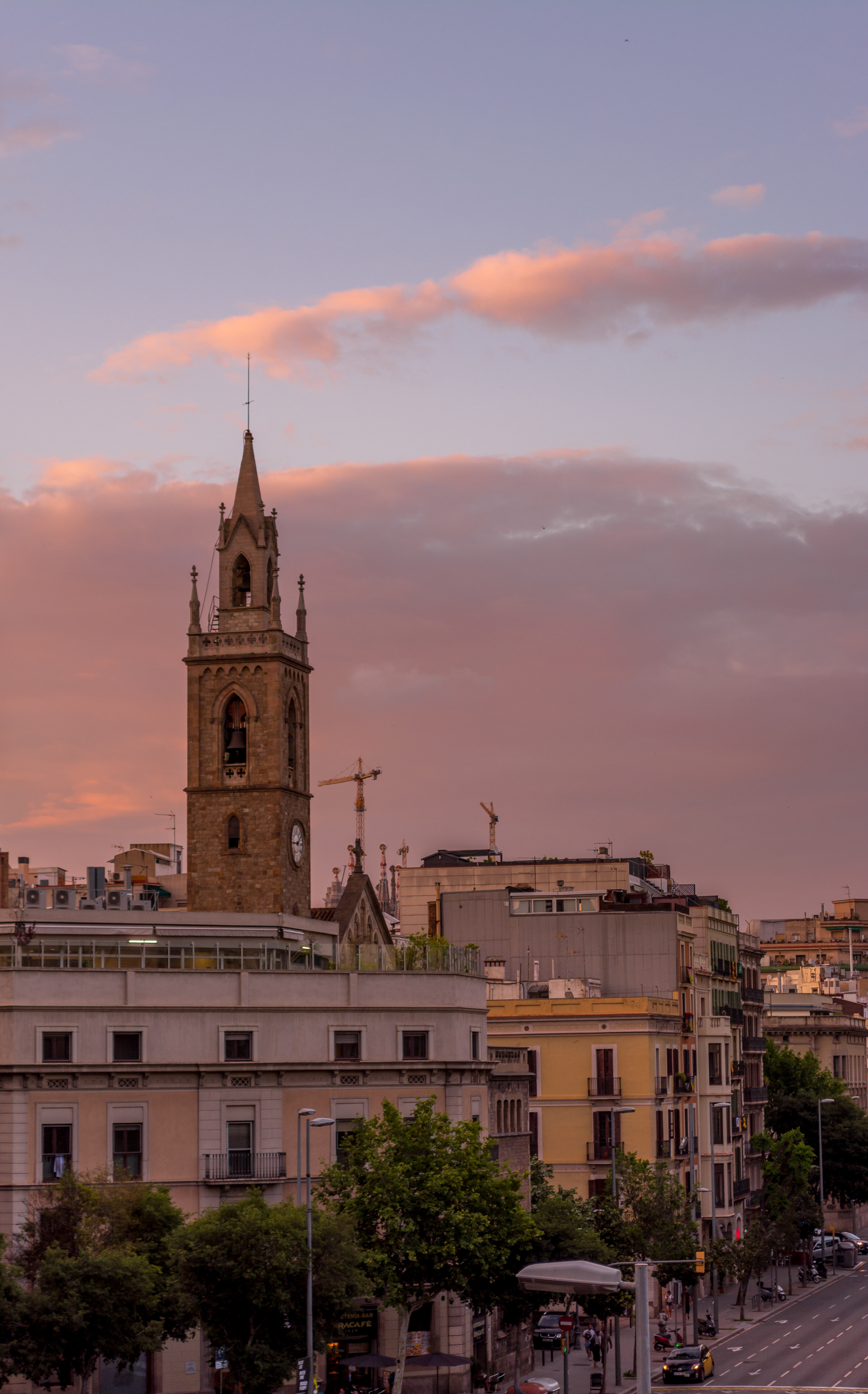 Barcelona Chapel at Sunset
