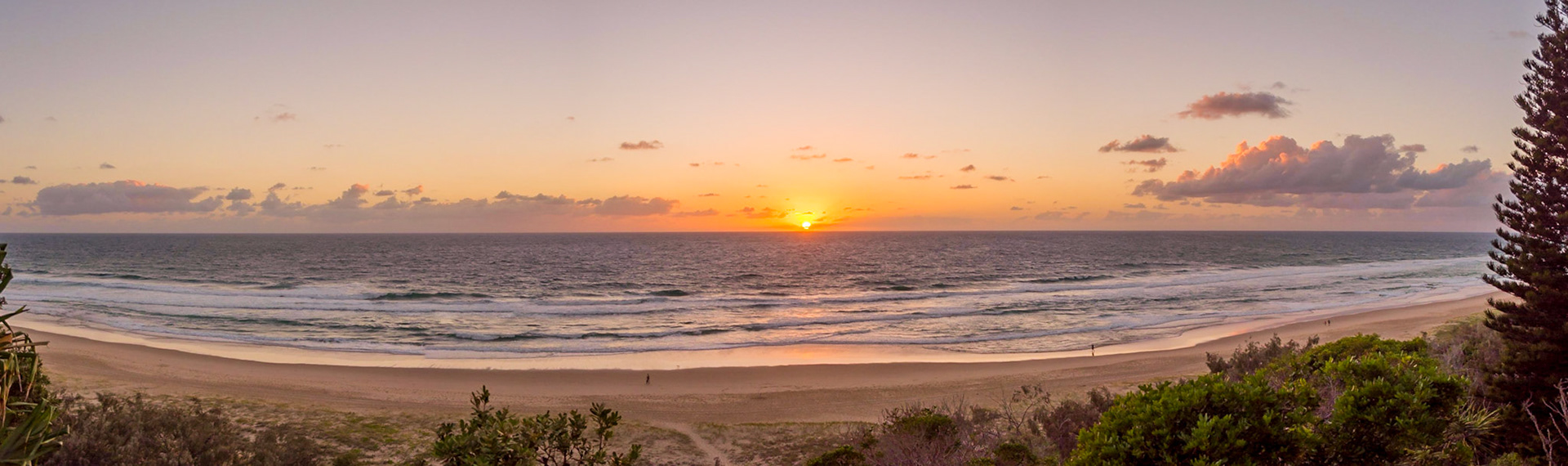 Sunshine Beach Sunrise Panorama