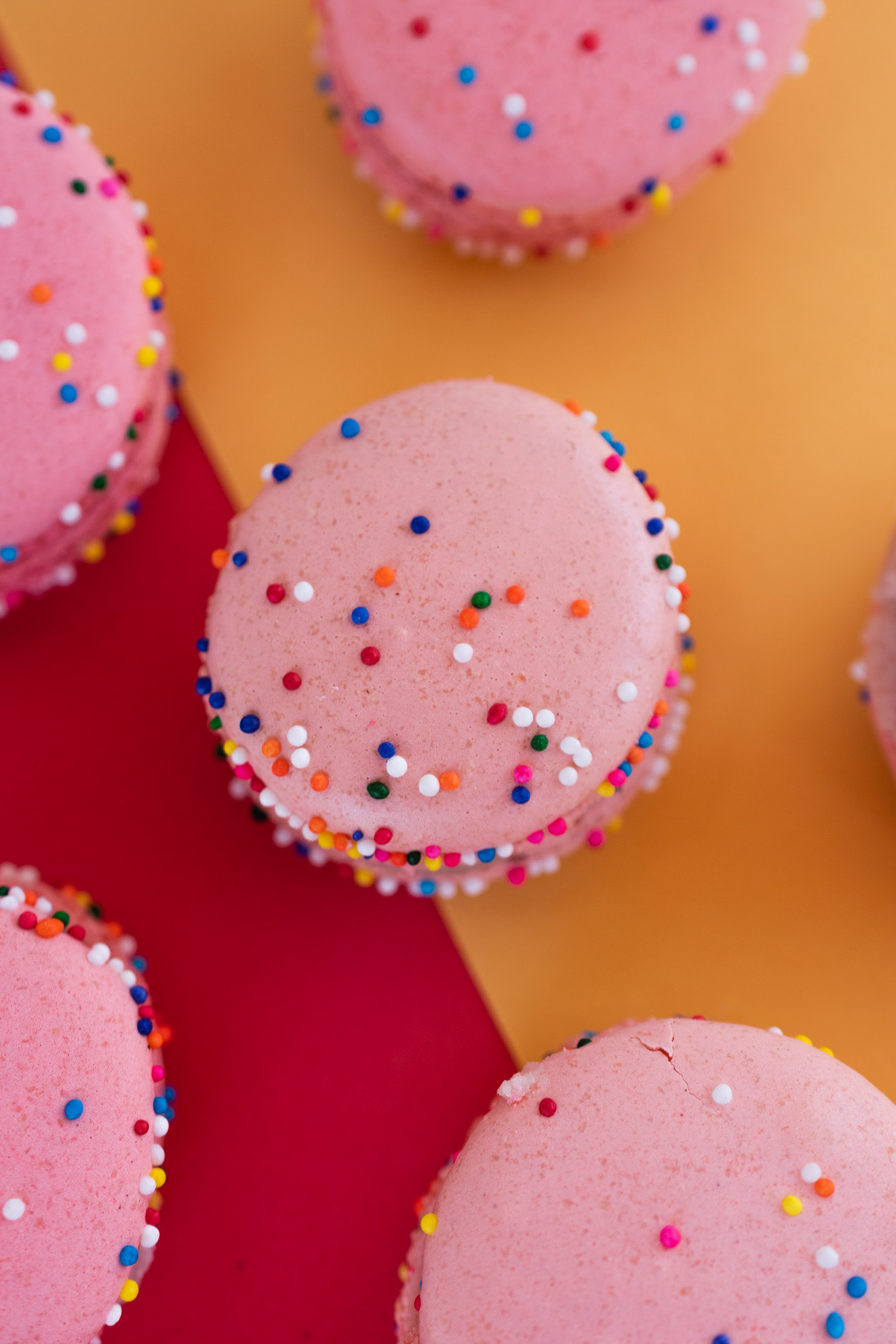 Sprinkle Me Pink red and Orange