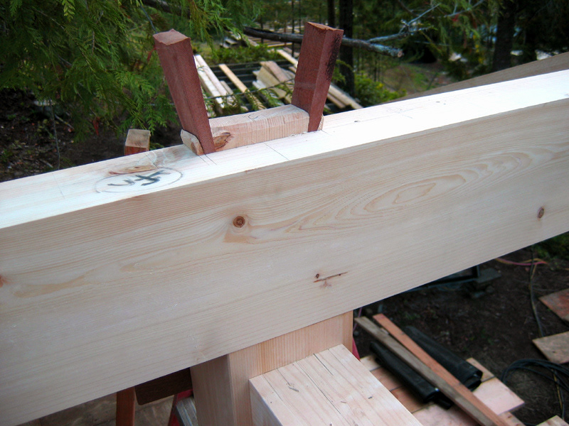Japanese wedged tenon carpentry