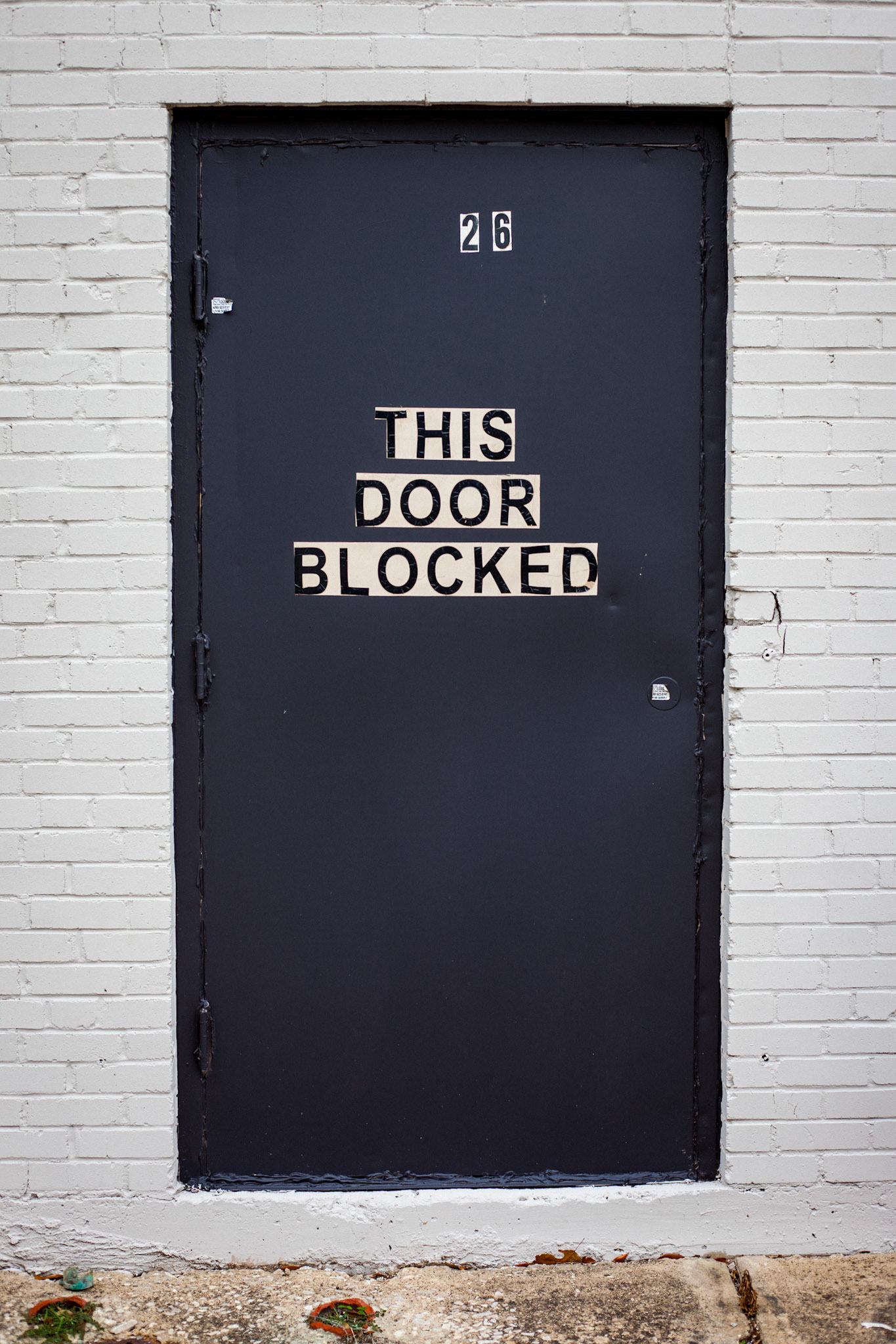Blocked Door, Richardson TX.