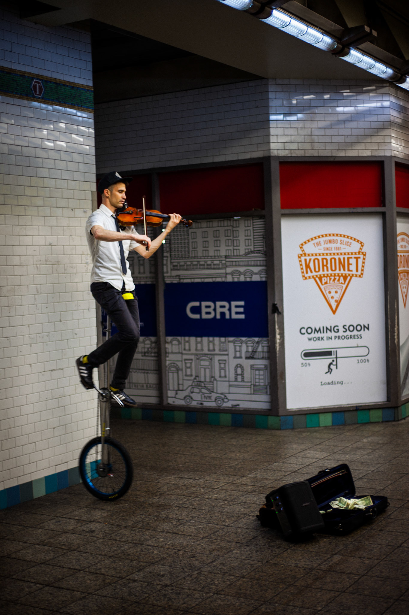 Subway Performer, Manhattan NY.