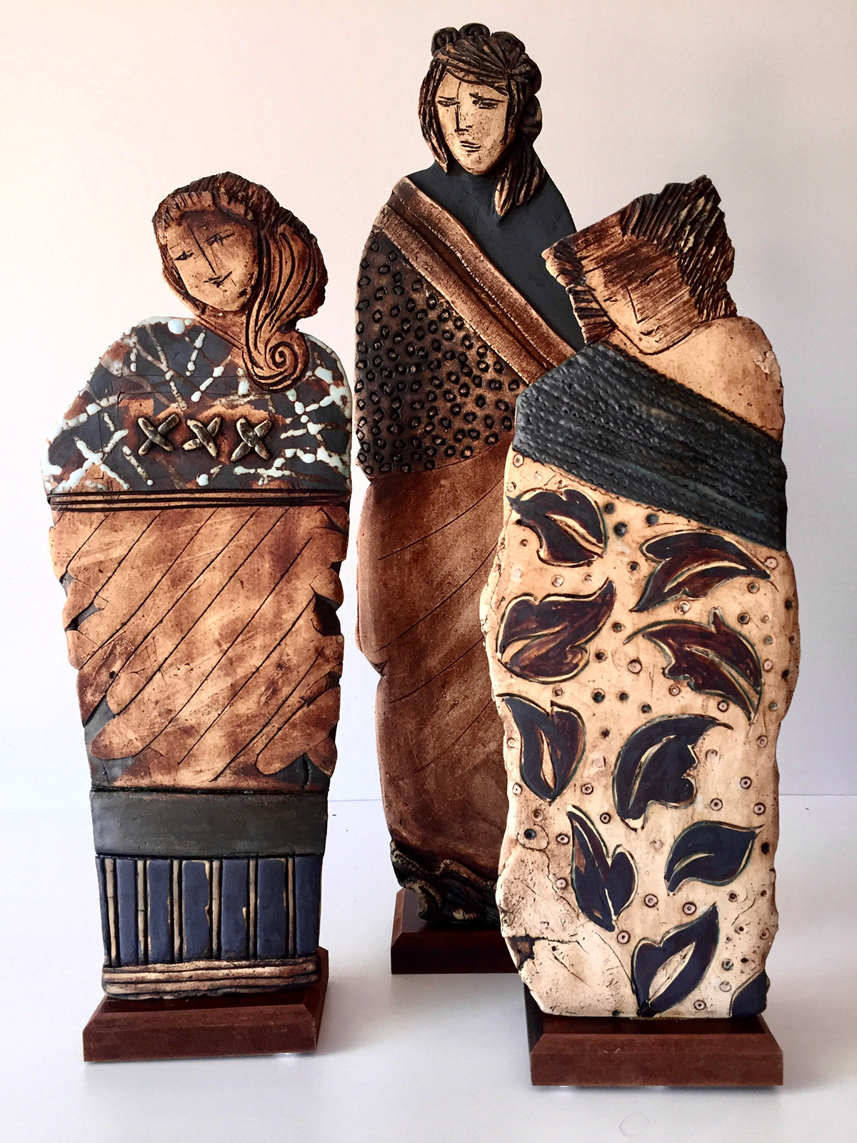 Porcelain figures, approx. 35cm height