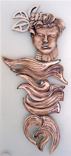 Porcelain on glass panel