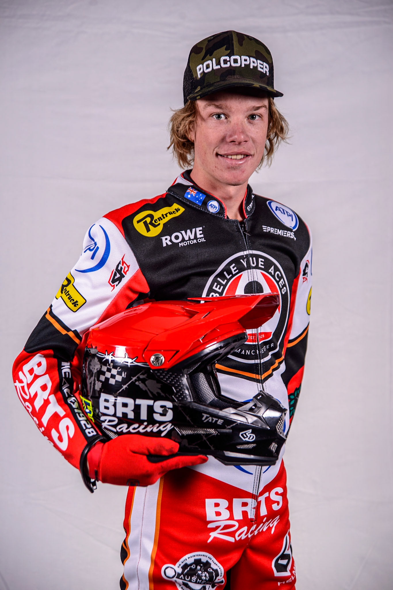 Tate Zischke - Belle Vue Aces during the Belle Vue Aces Media Day at the National Speedway Stadium, Manchester on Wednesday 12th March 2025. (Photo: Ian Charles | MI News)